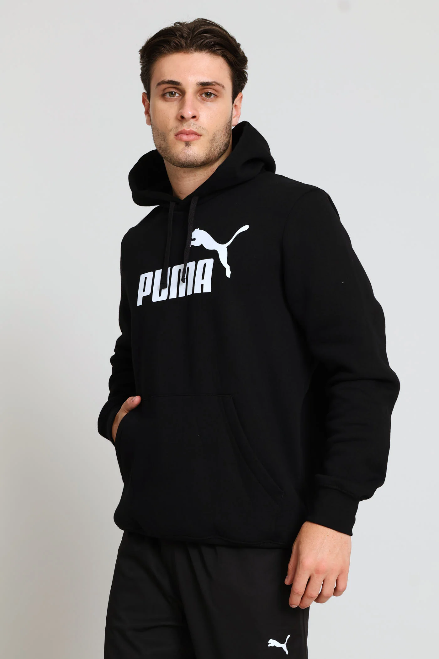 Essential No.1 Logo Hoodie - Black - Image 3