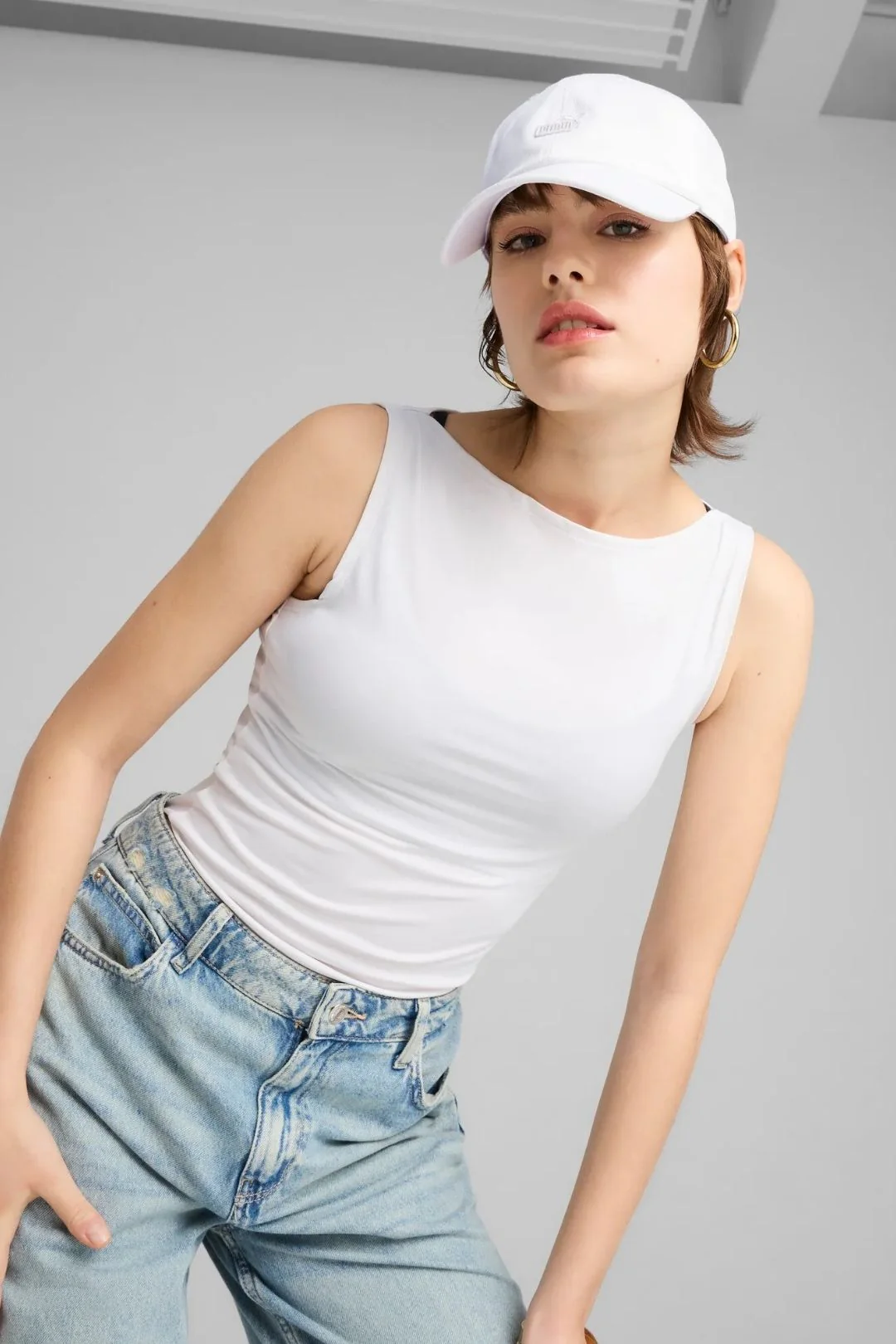 Essential No. 1 Logo Patch Baseball Cap - White - Image 2