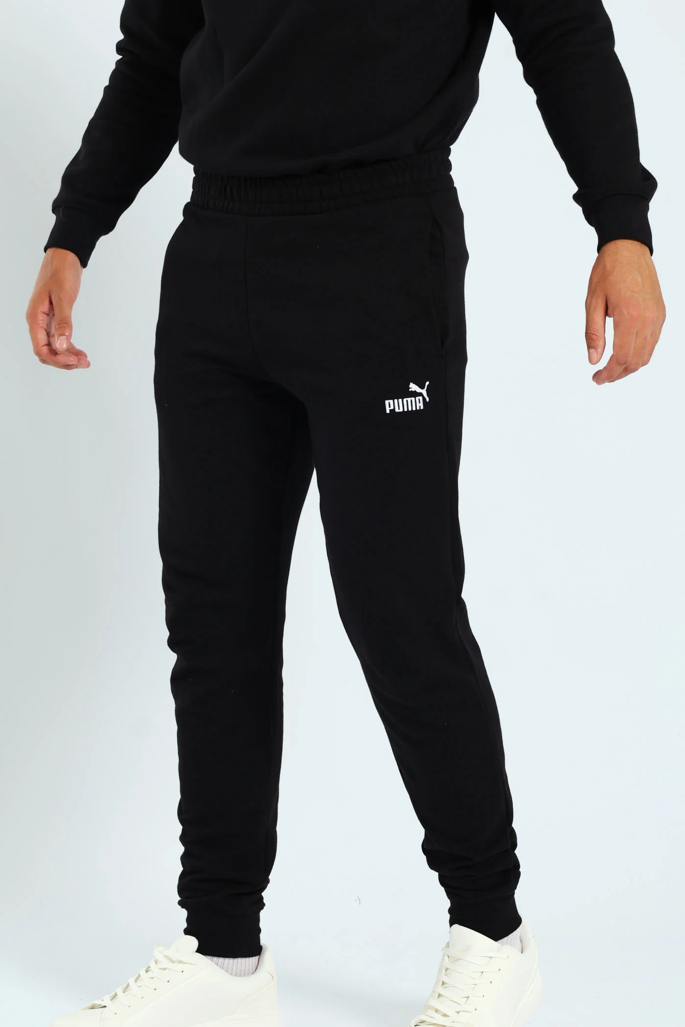 Essential No.1 Logo Slim Sweatpants - Black - Image 3