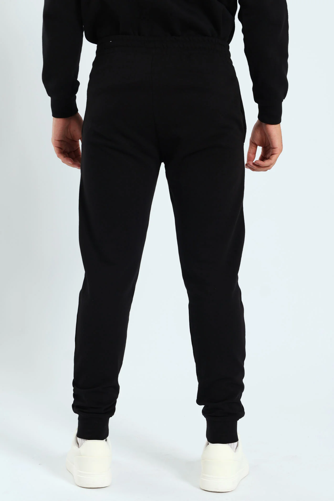 Essential No.1 Logo Slim Sweatpants - Black - Image 4
