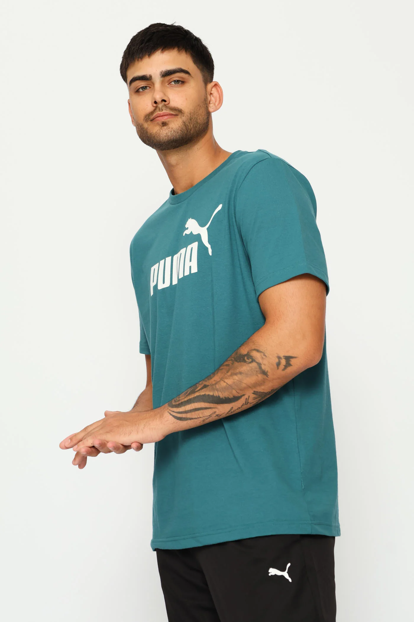 Essential No.1 Logo Tee - Emerald - Image 3