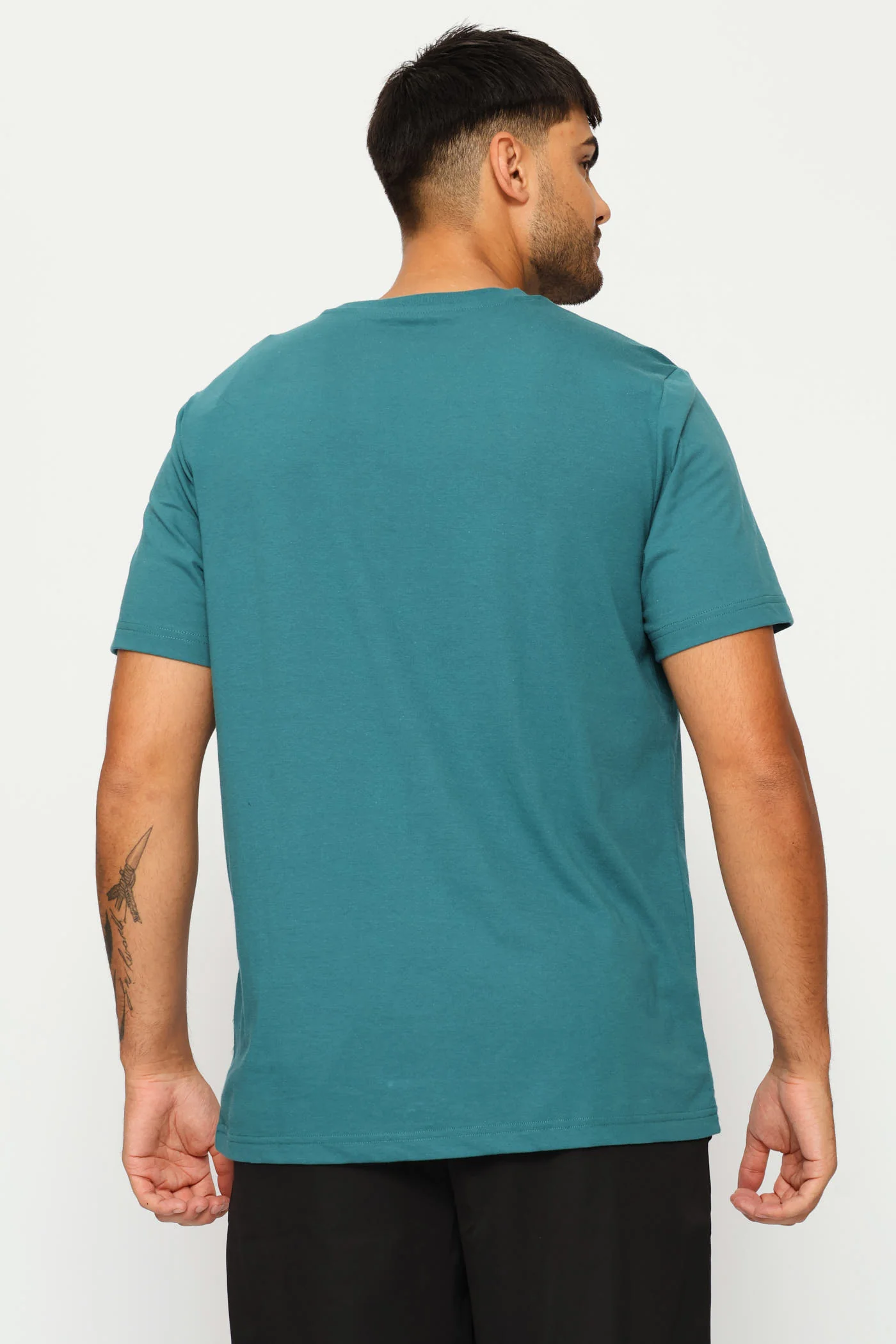 Essential No.1 Logo Tee - Emerald - Image 4