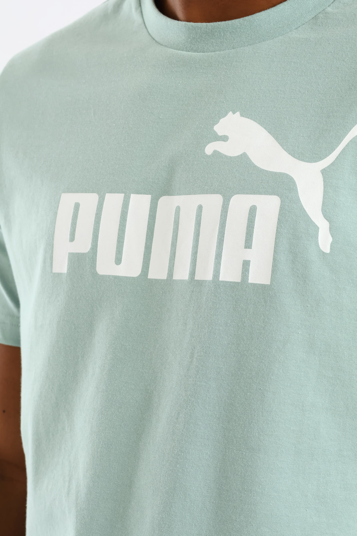 Essential No. 1 Logo Tee - Light Turquoise - Image 2