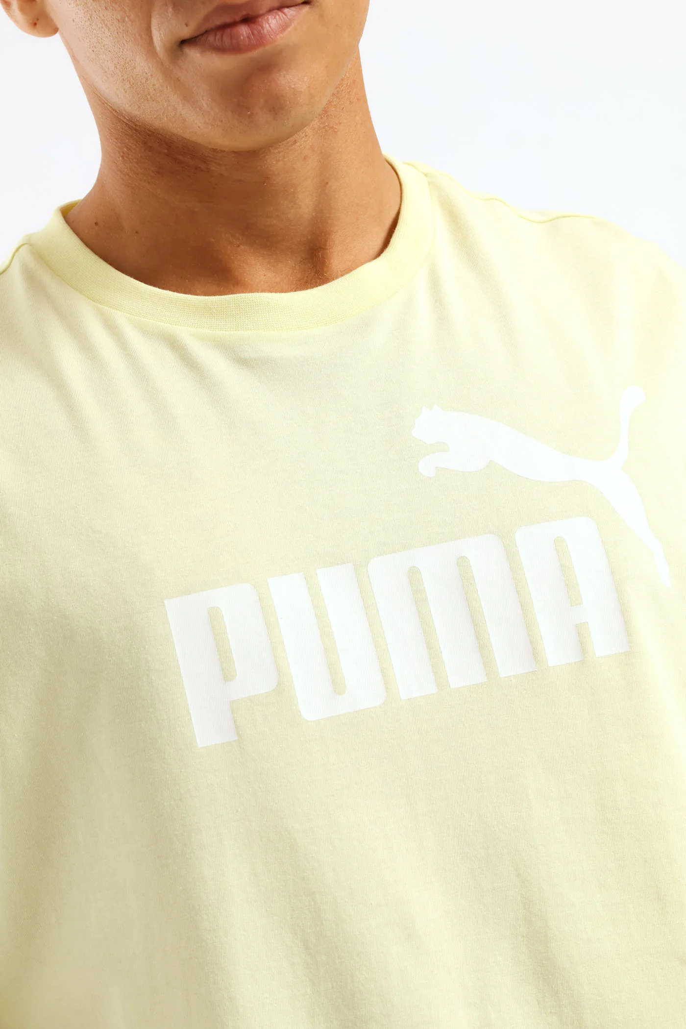 Essential No. 1 Logo Tee - Light Yellow - Image 2