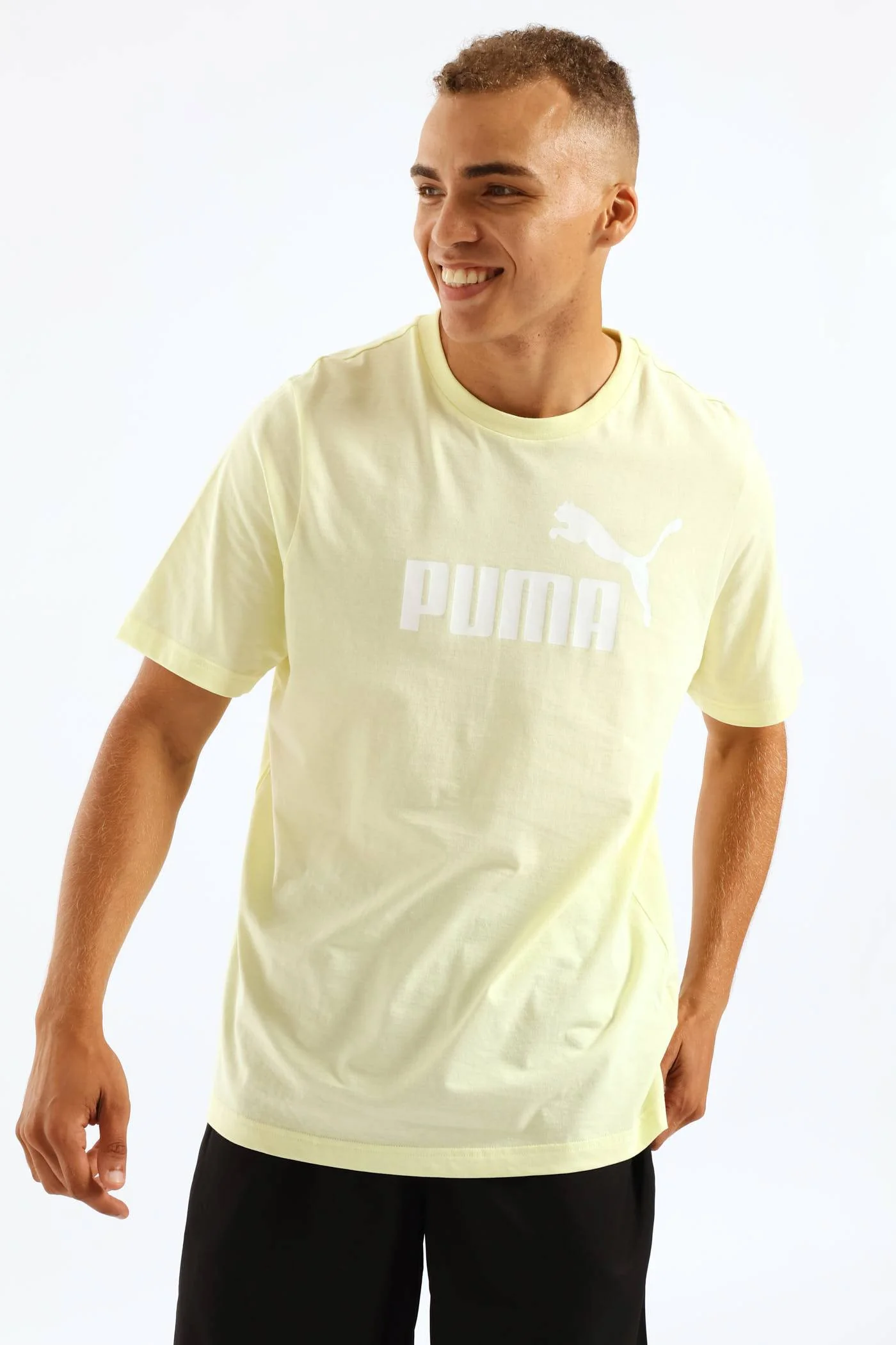 Essential No. 1 Logo Tee - Light Yellow - Image 3