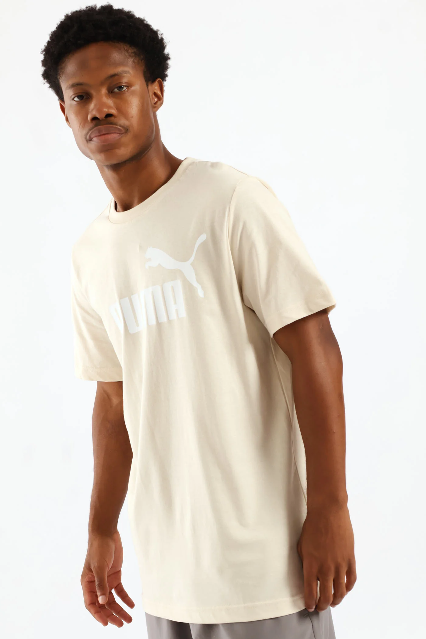 Essential No.1 Logo Tee - Stone - Image 3