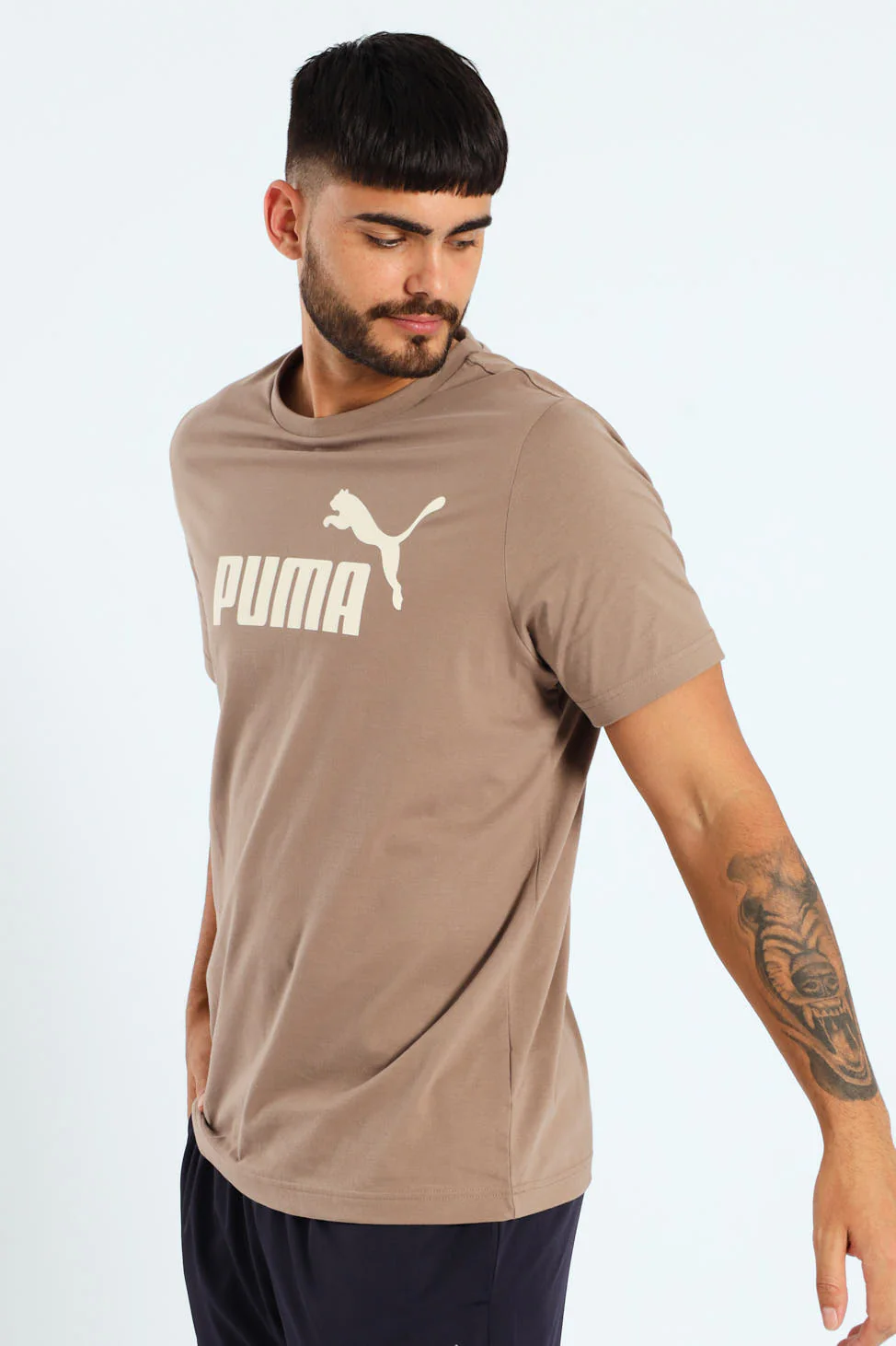 Essential No.1 Logo Tee - Taupe - Image 2