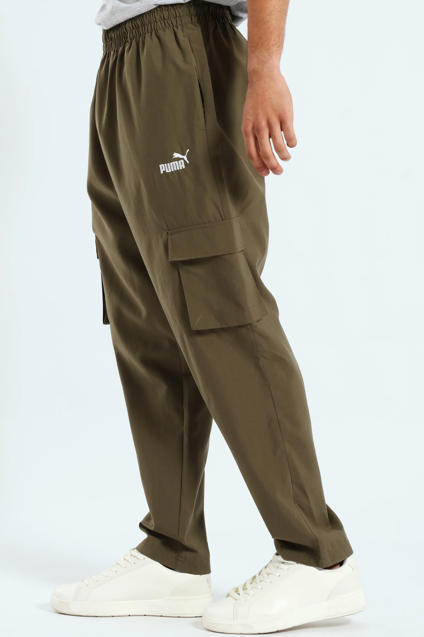 Essential No.1 Logo Woven Cargo Pants - Olive - Image 3