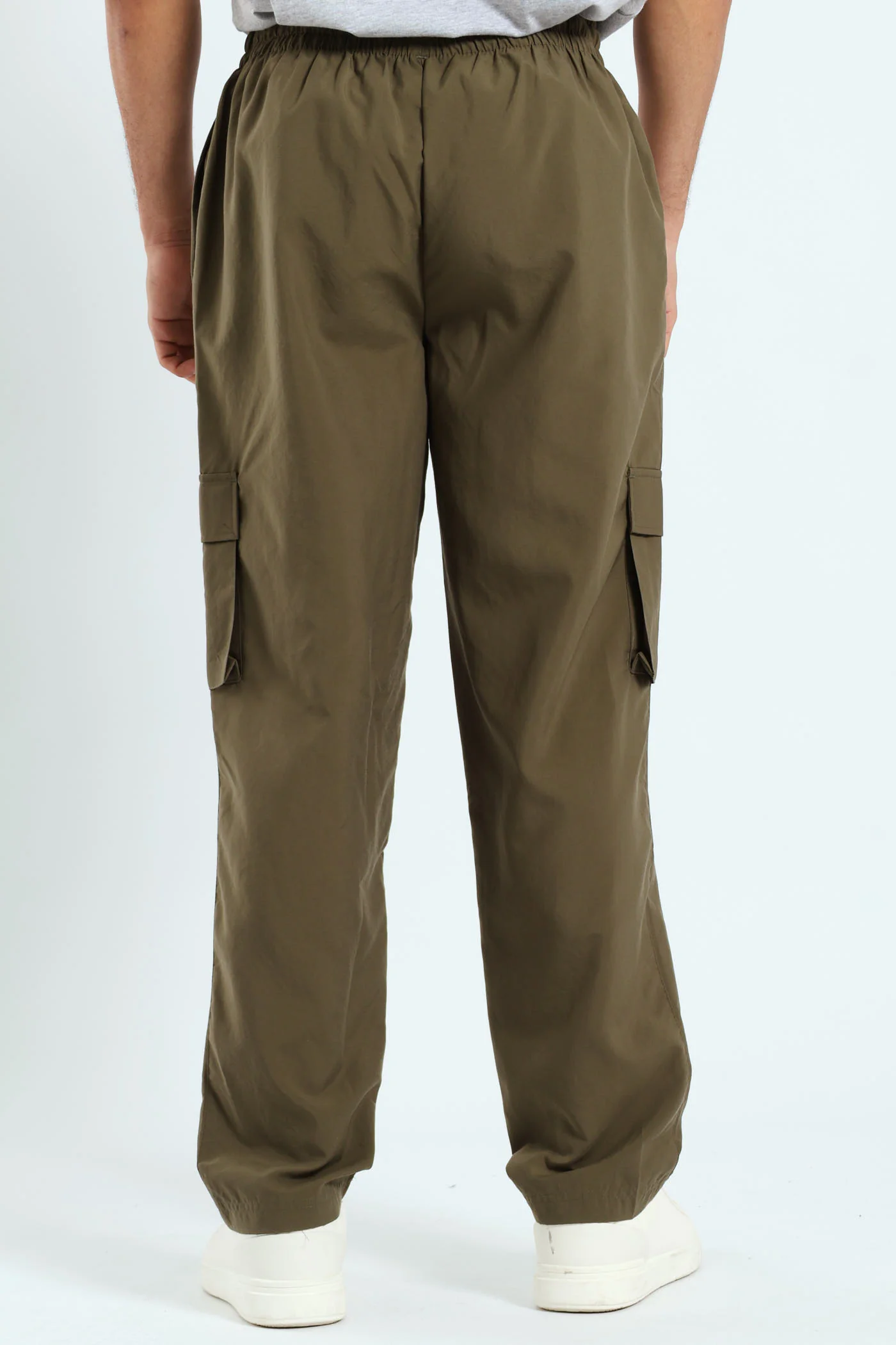 Essential No.1 Logo Woven Cargo Pants - Olive - Image 4