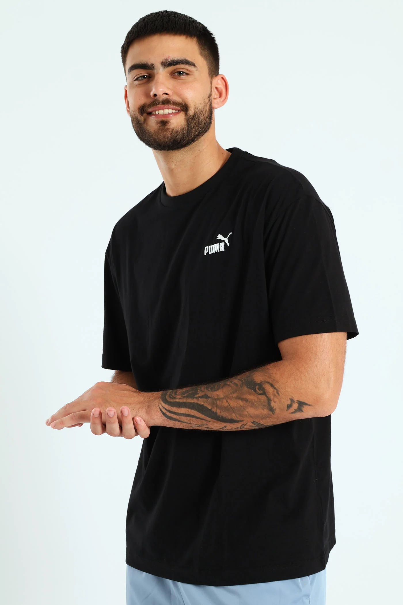 Essential No. 1 Relaxed Tee - Black - Image 3