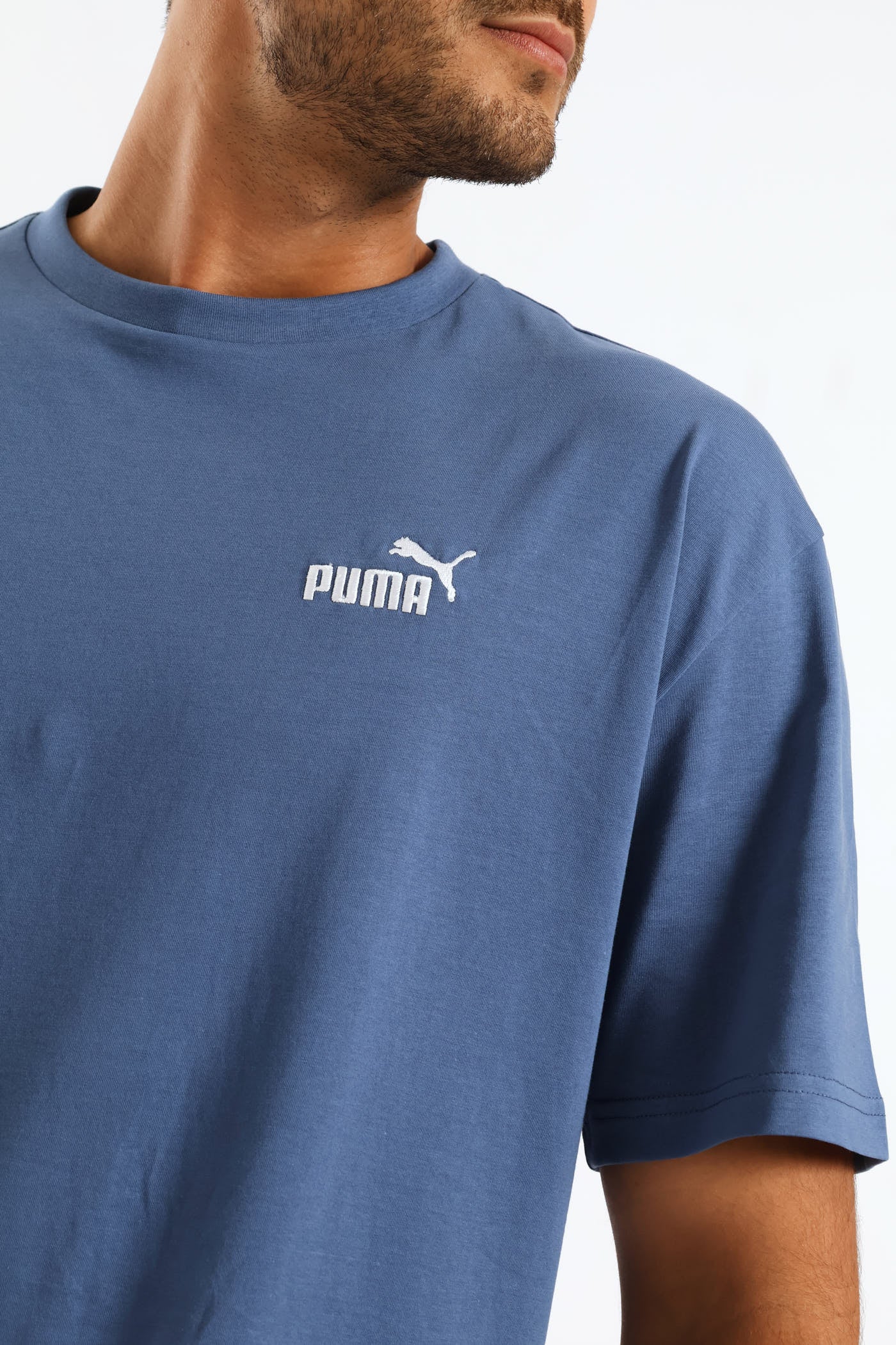 Essential No. 1 Small Relaxed Tee - Smokey Blue - Image 2