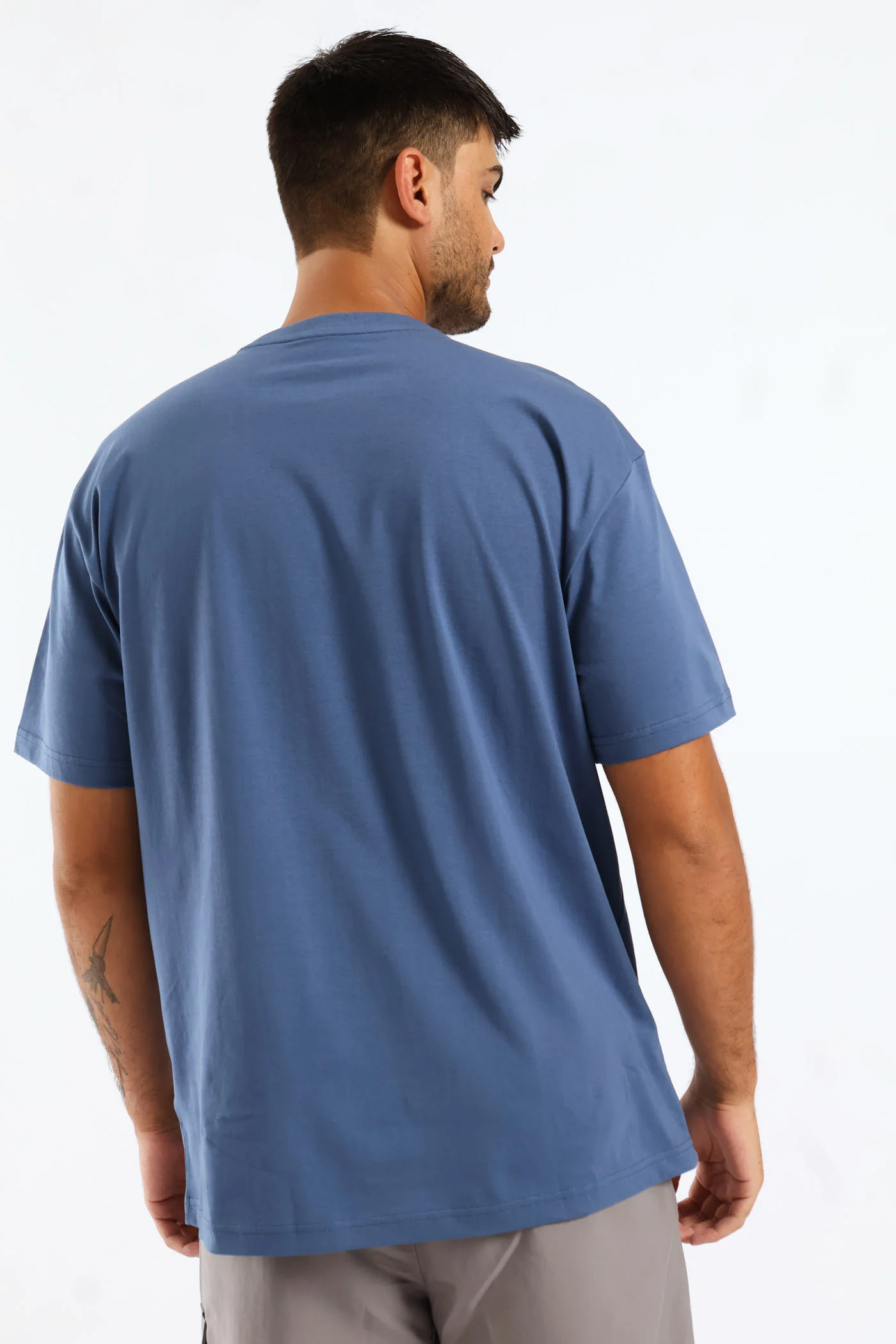Essential No. 1 Small Relaxed Tee - Smokey Blue - Image 5