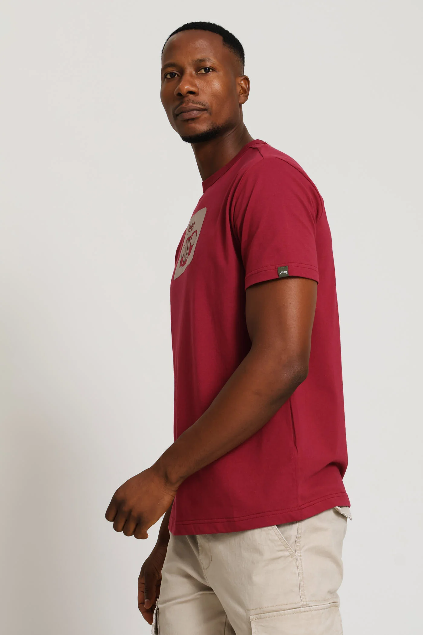 Essential Organice Tee - Maroon - Image 3