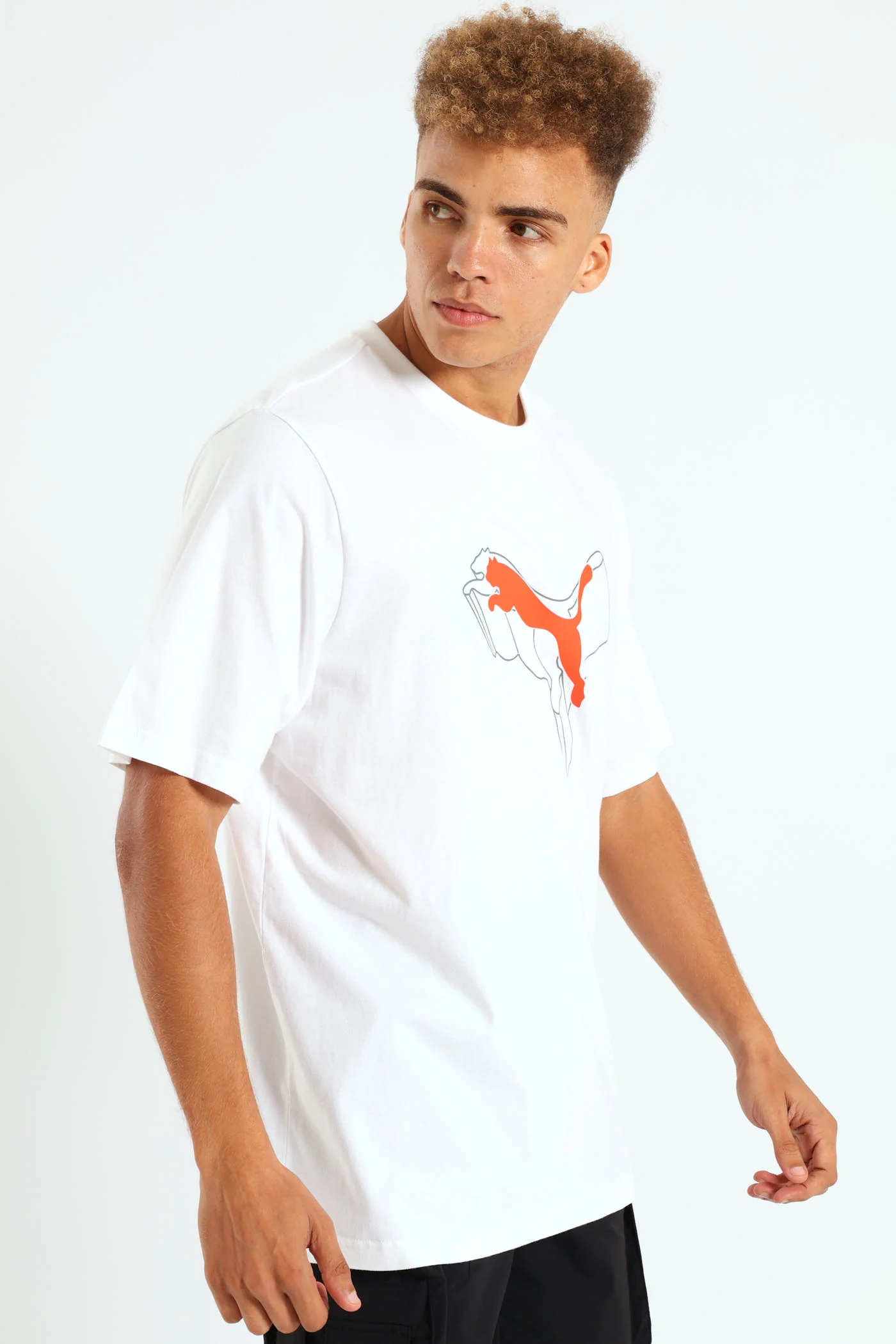 Essential Plus Logo Lab Cat Tee - White - Image 3