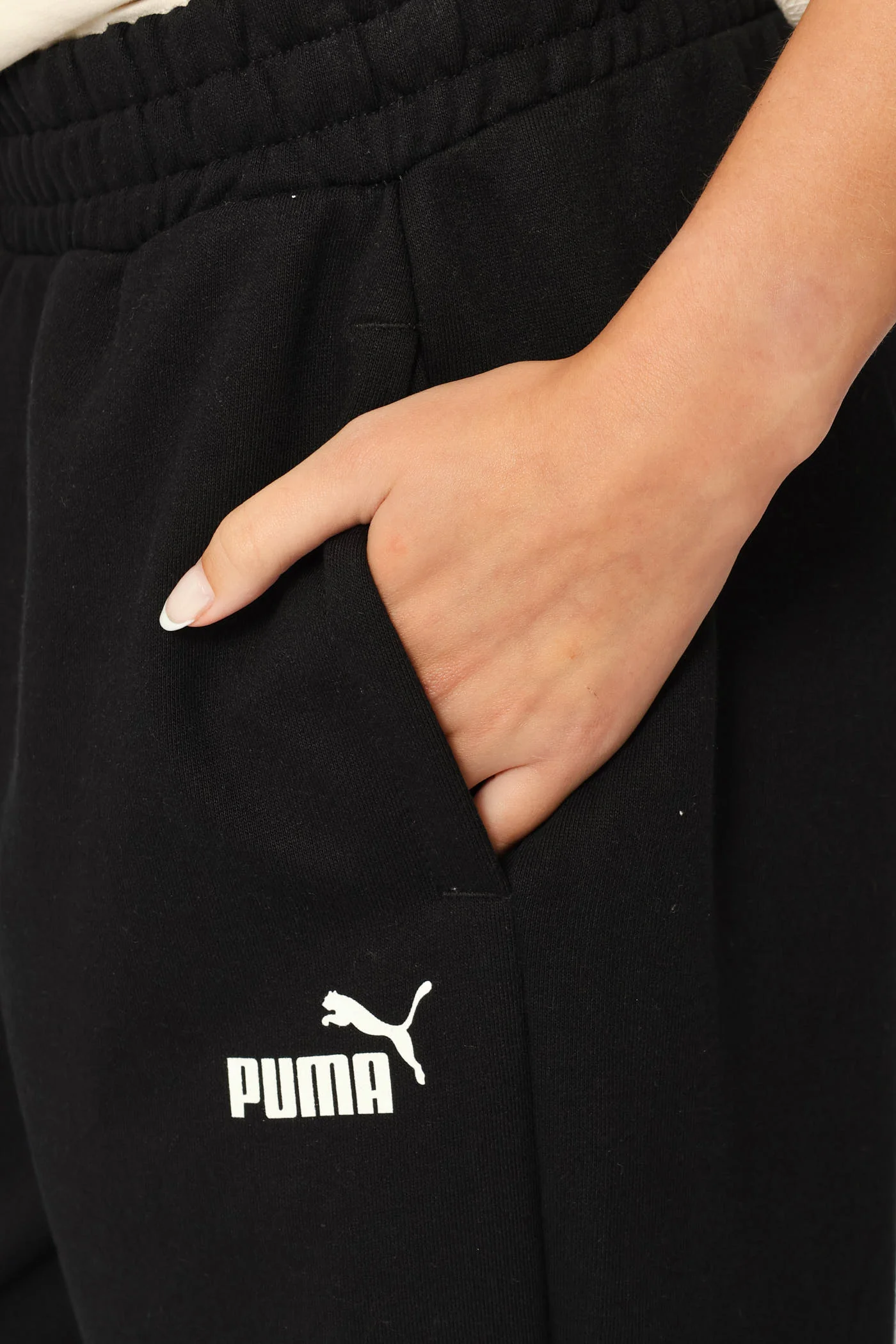 Essential Plus Straight Leg Small Logo Pants - Black - Image 4