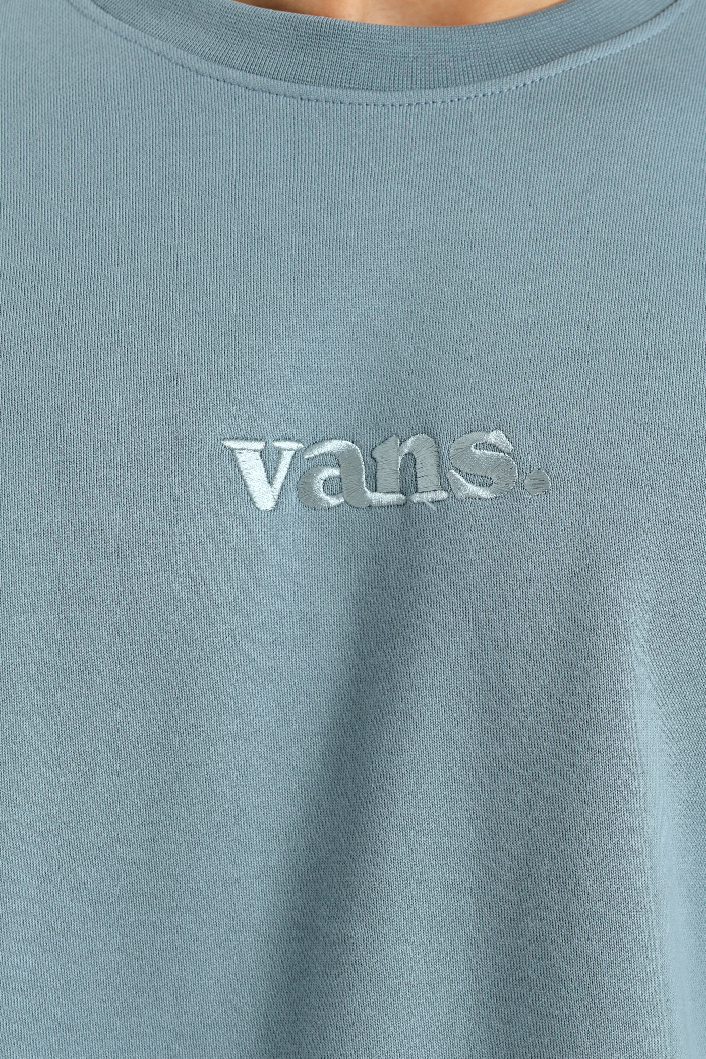 Essential Relaxed Crew Top - Smokey Blue - Image 2