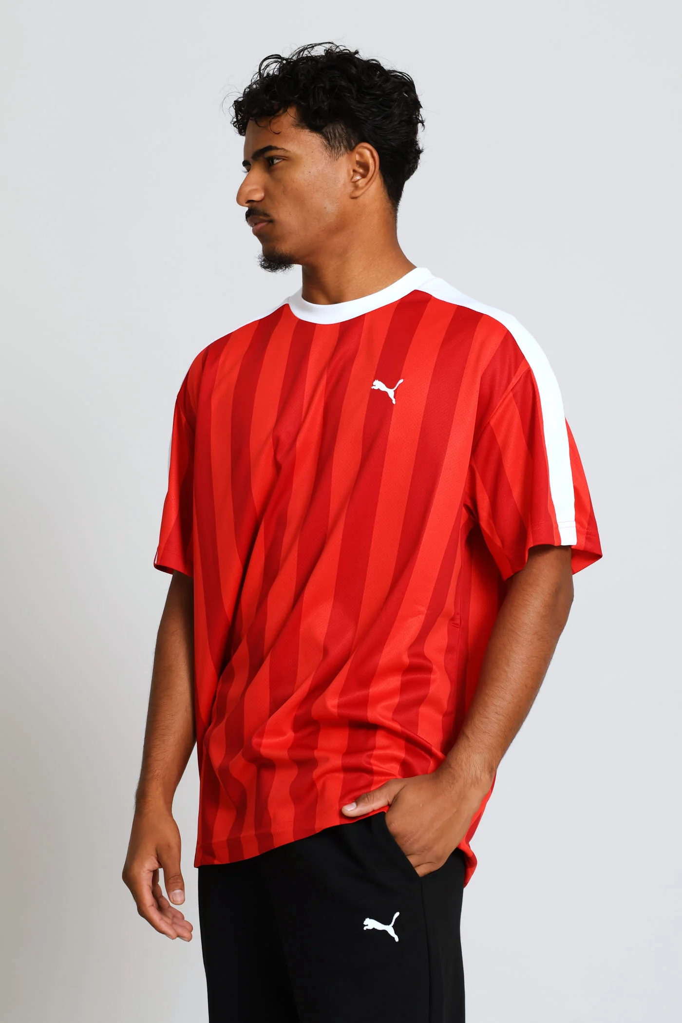 Essential Relaxed Football Jersey - Red - Image 3