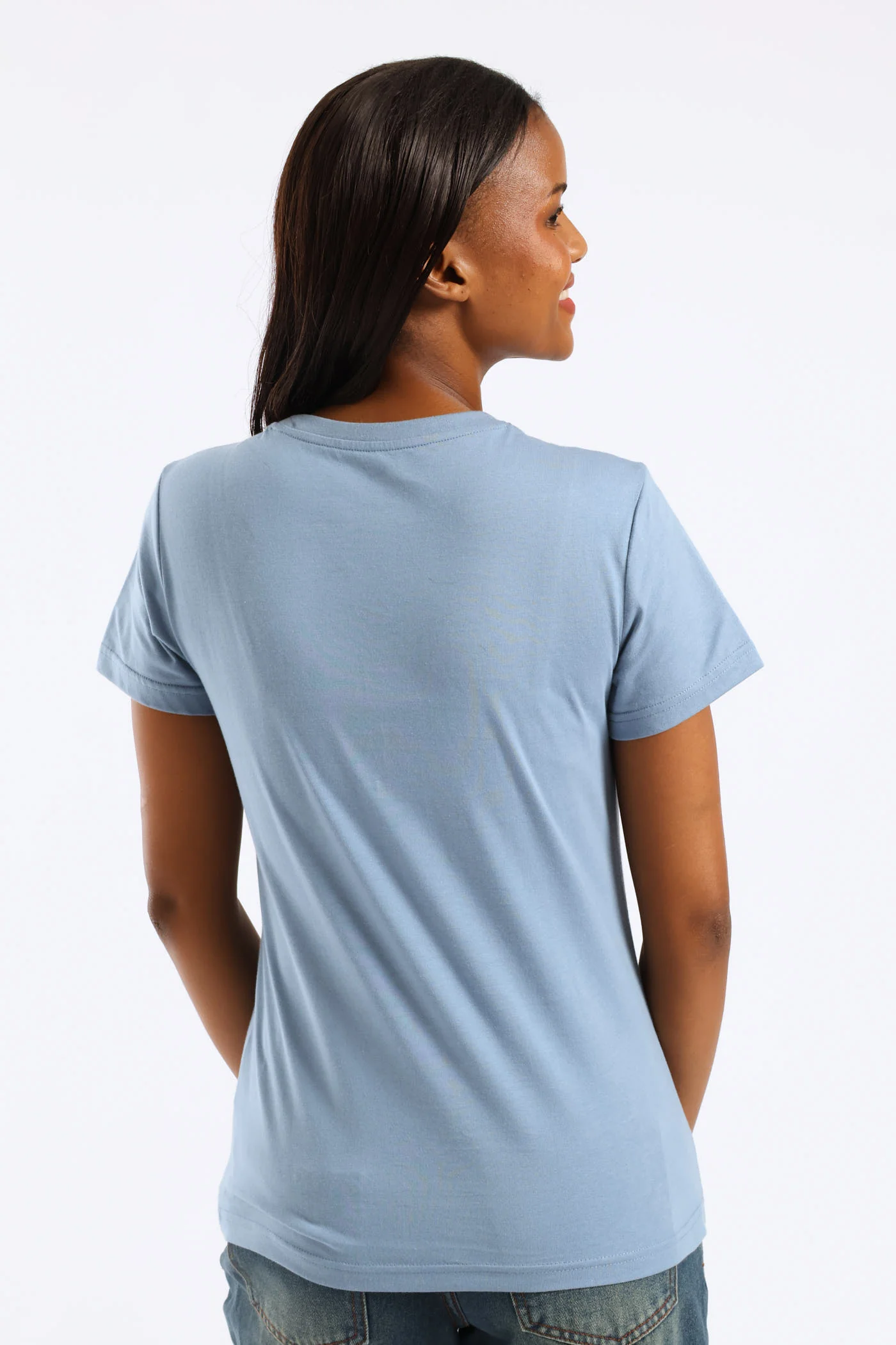 Essential Script Tee - Blue - Image 3