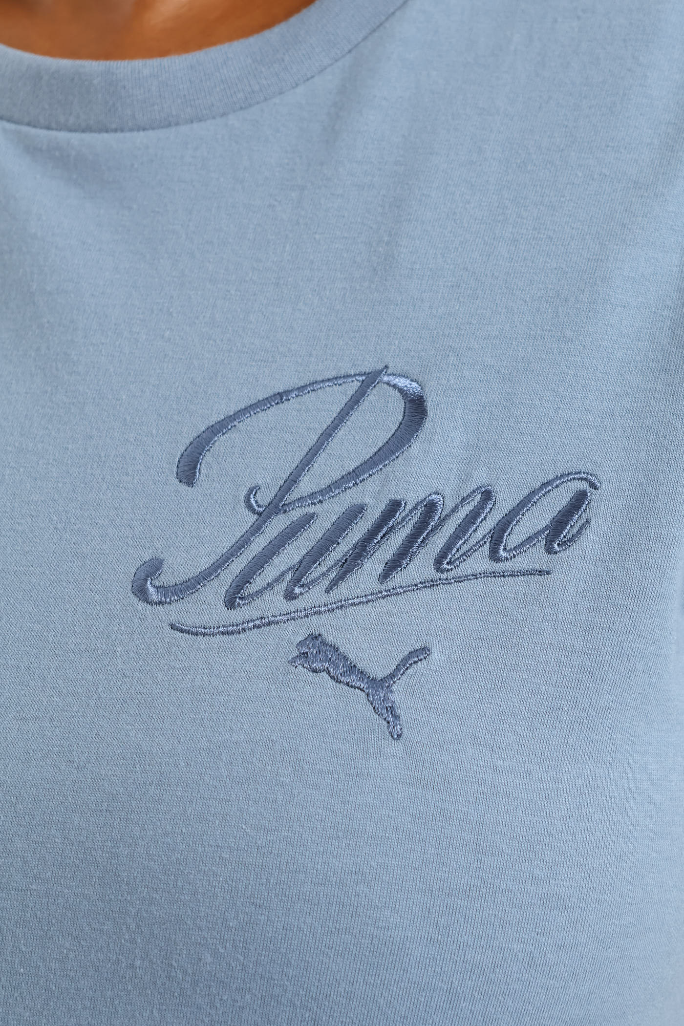 Essential Script Tee - Blue - Image 4