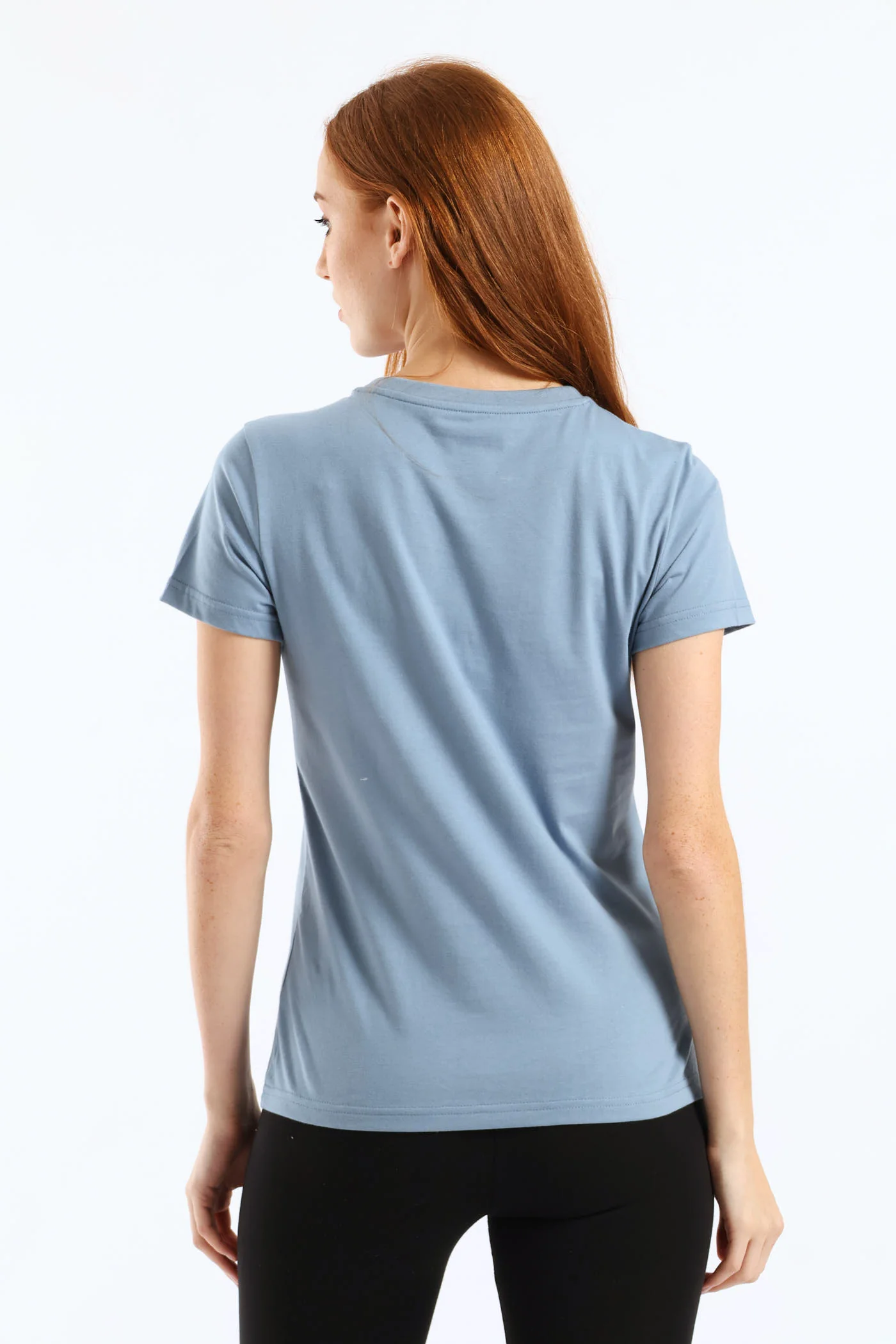 Essential Script Tee - Blue - Image 4