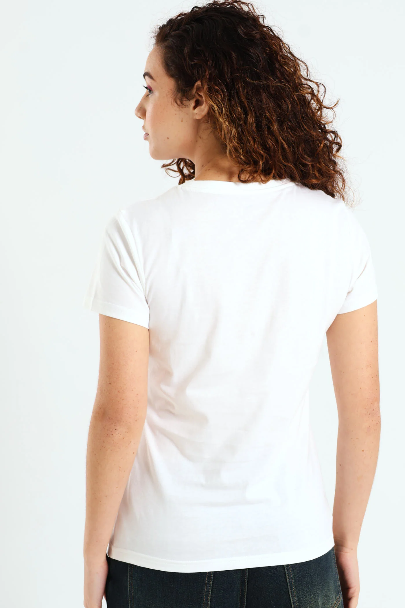Essential Script Tee - White - Image 4