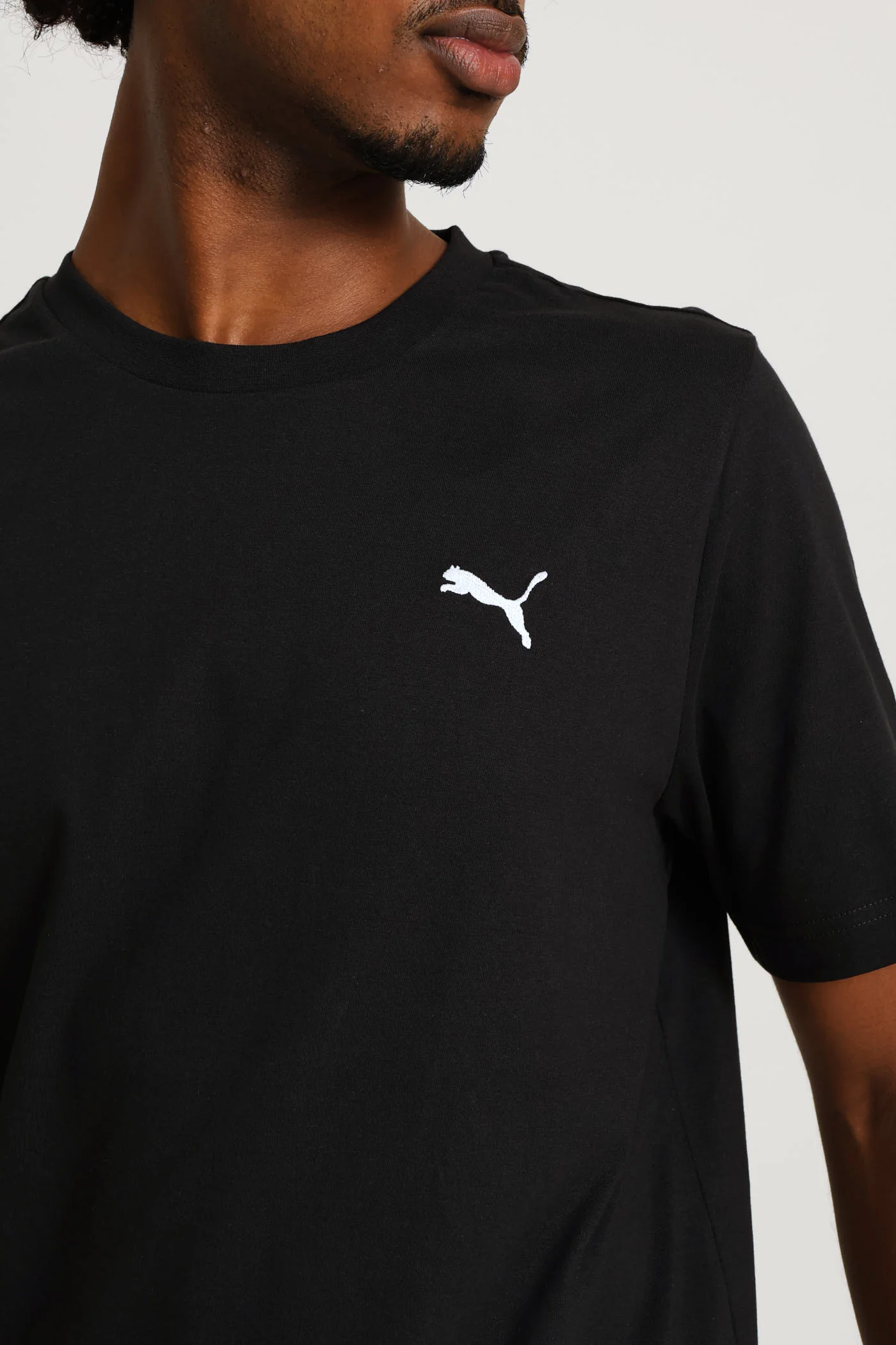 Essential Small Logo Tee - Black - Image 2