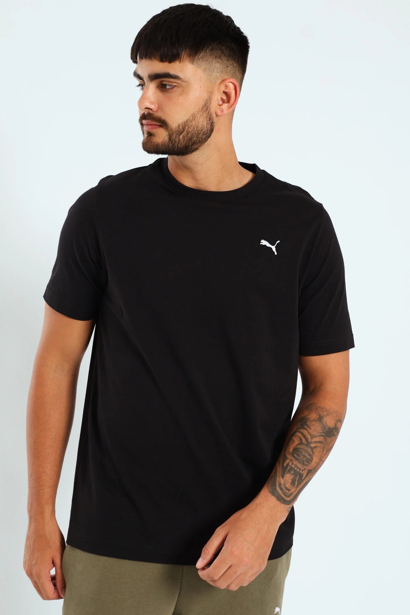 Essential Small Logo Tee - Black - Image 6