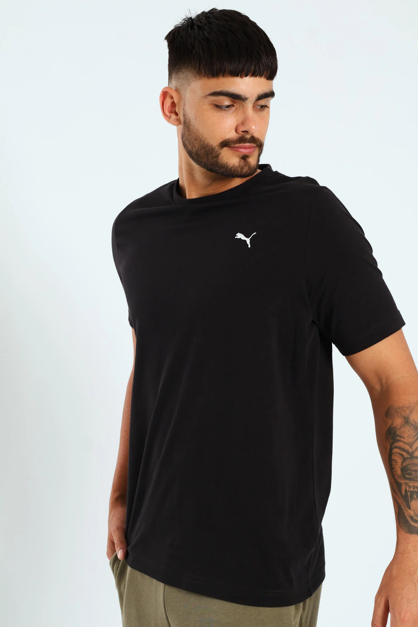 Essential Small Logo Tee - Black - Image 7