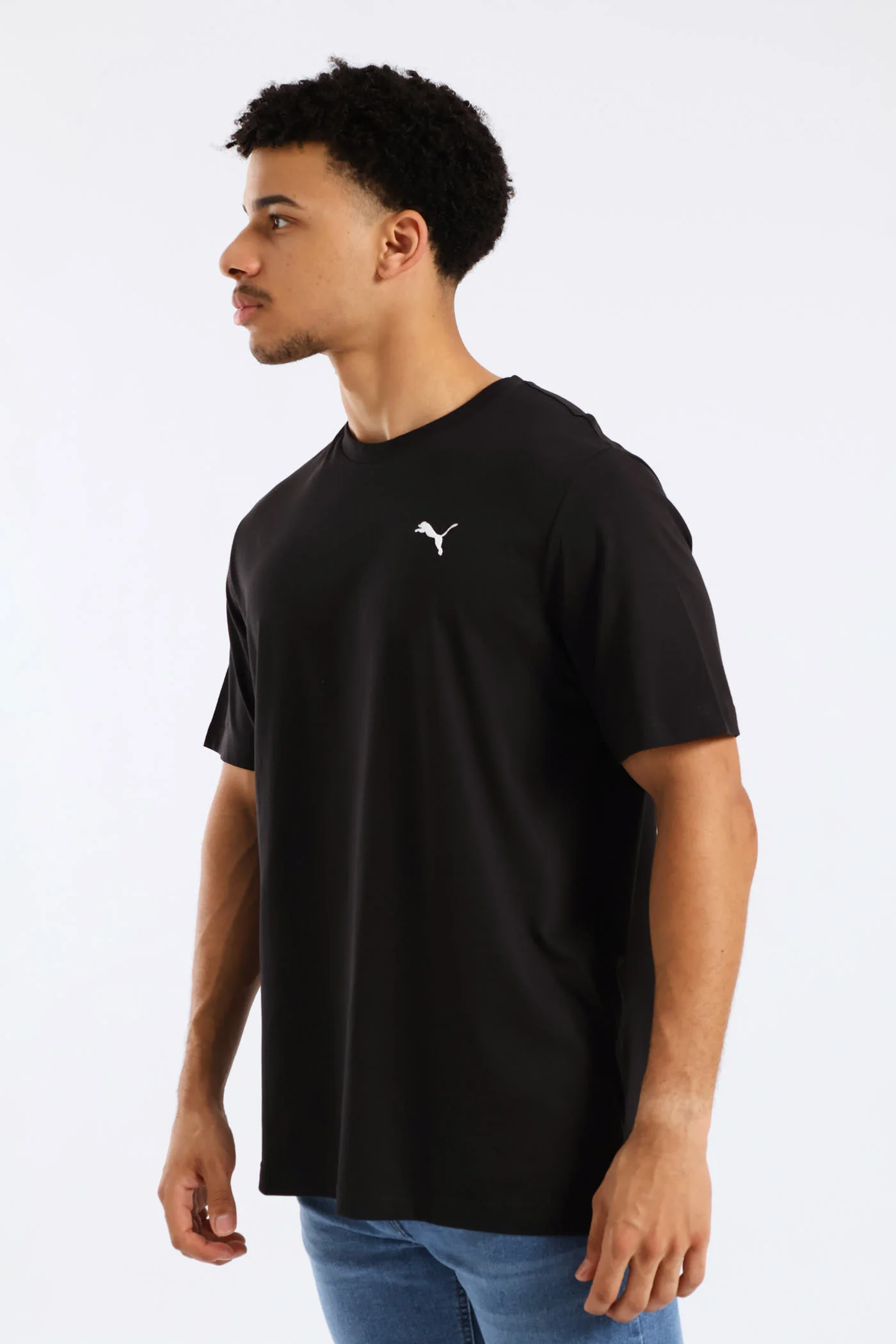 Essential Small Logo Tee - Black - Image 3