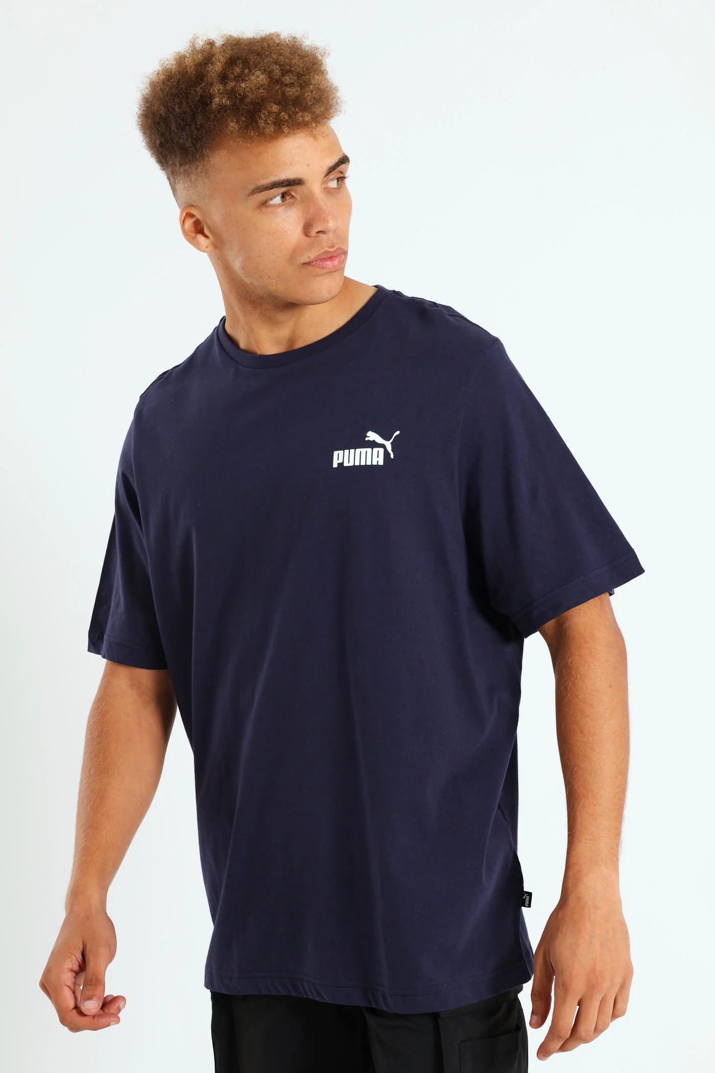 Essential Small Logo Tee - Navy - Image 2