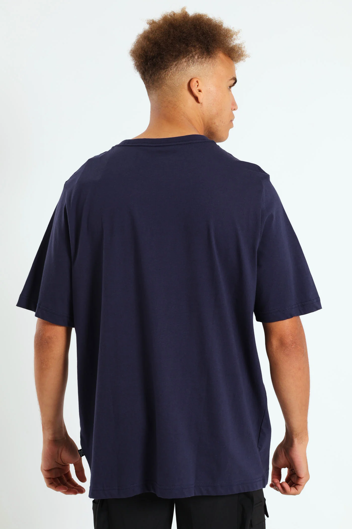 Essential Small Logo Tee - Navy - Image 3