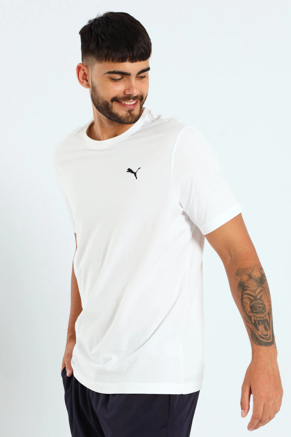 Essential Small Logo Tee - White - Image 4