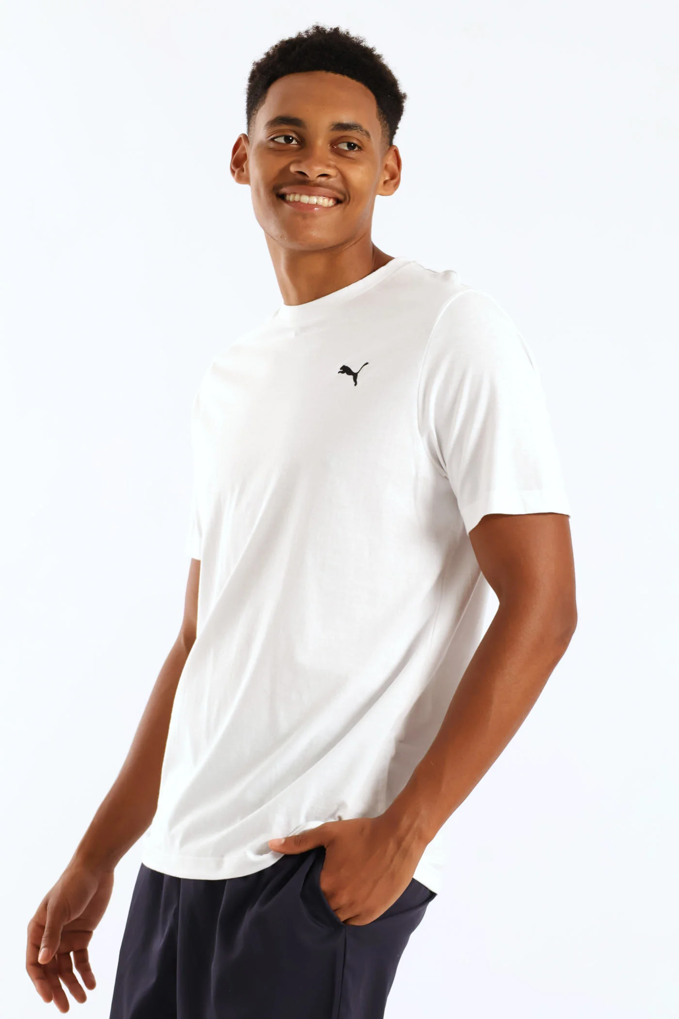 Essential Small Logo Tee - White - Image 3