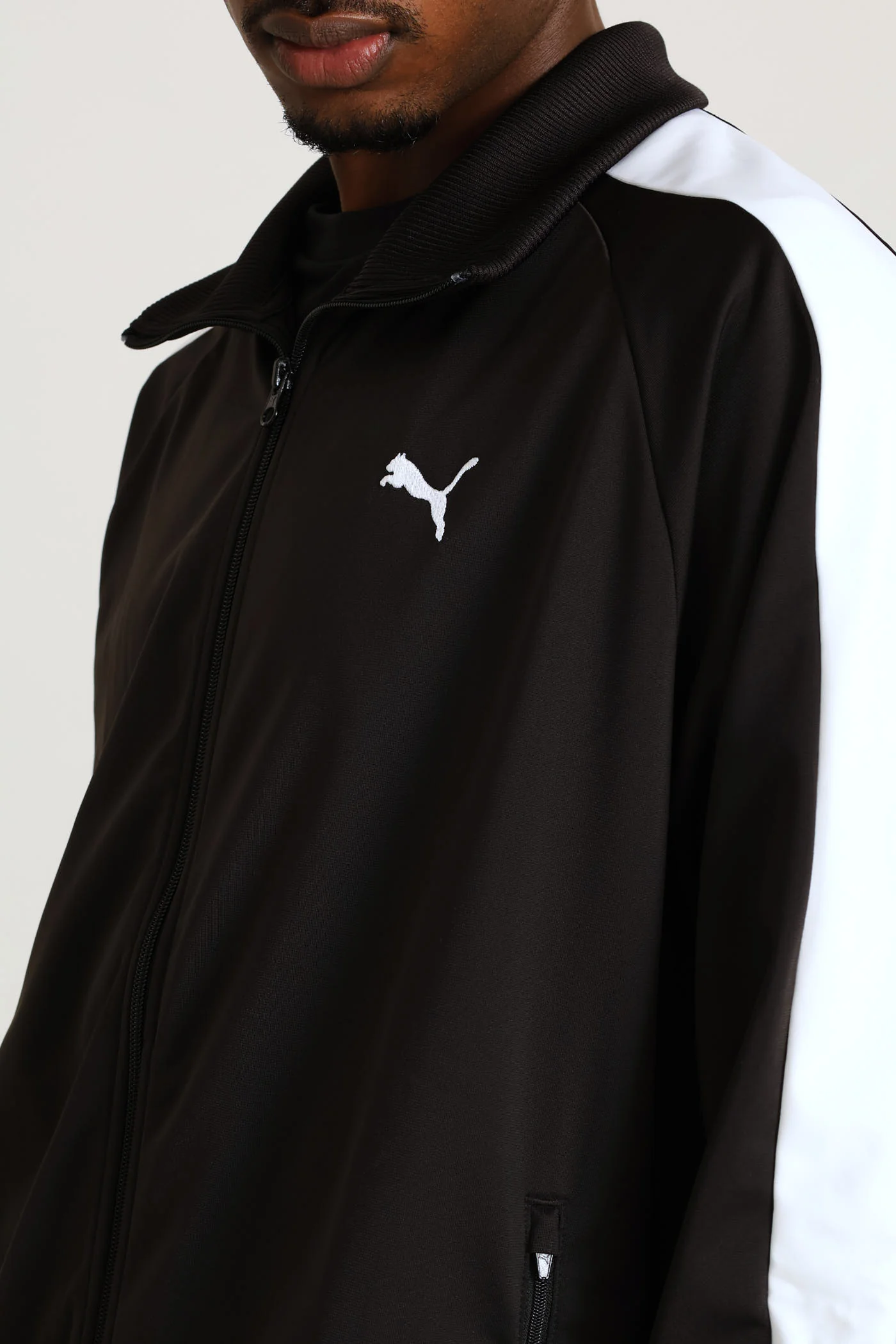 Essential T7 Poly Track Jacket - Black - Image 2