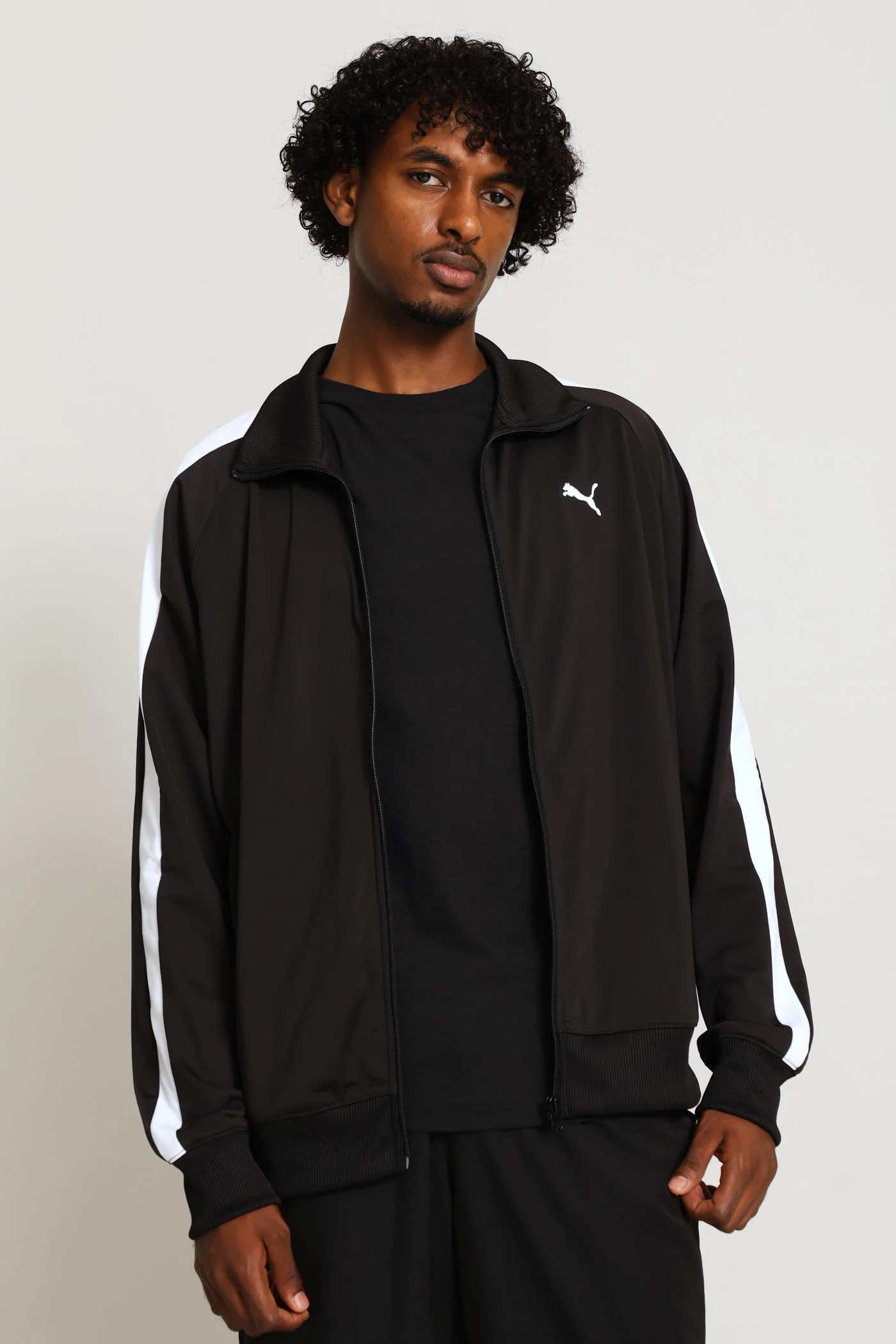 Essential T7 Poly Track Jacket - Black - Image 3