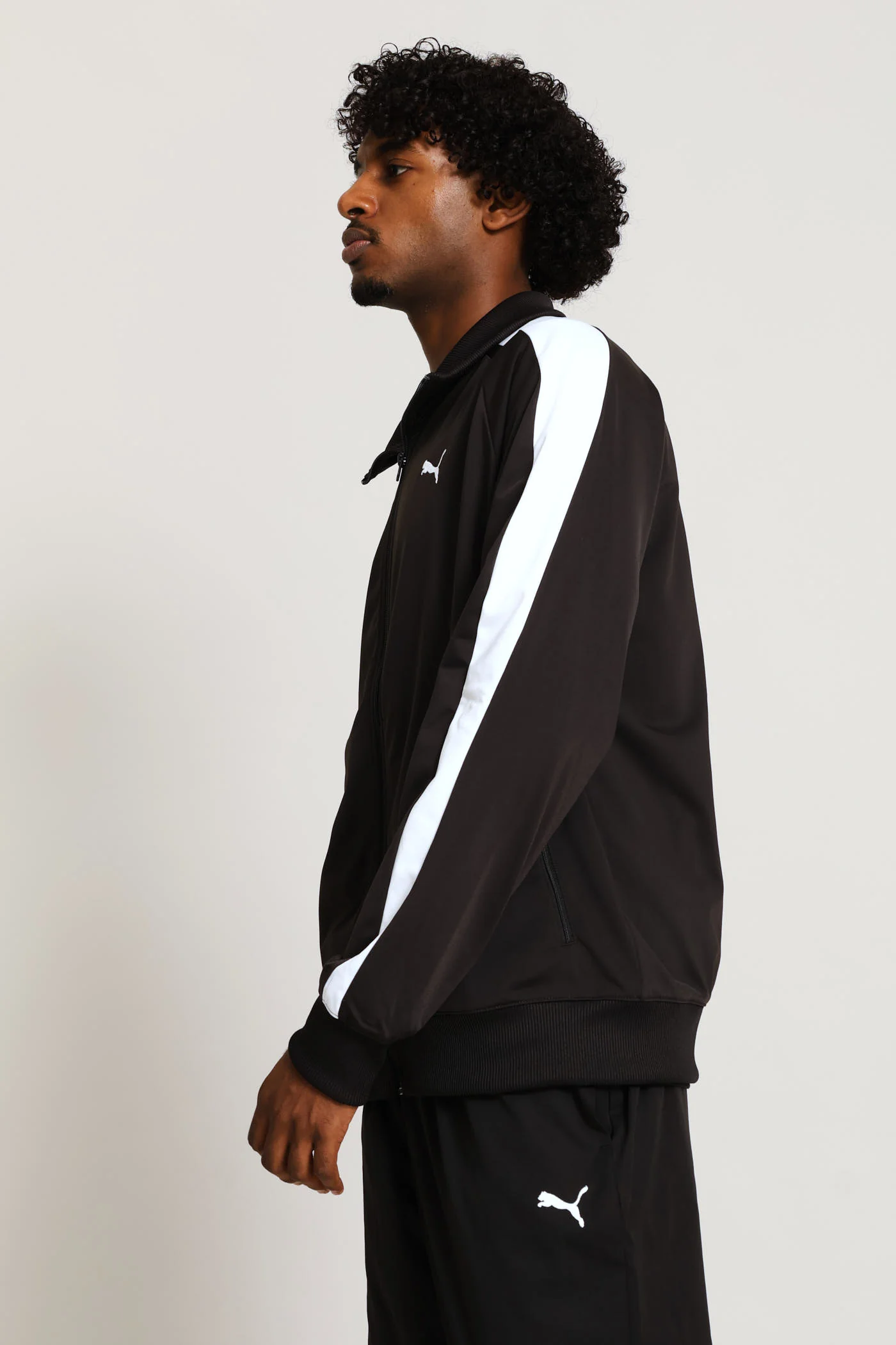 Essential T7 Poly Track Jacket - Black - Image 4