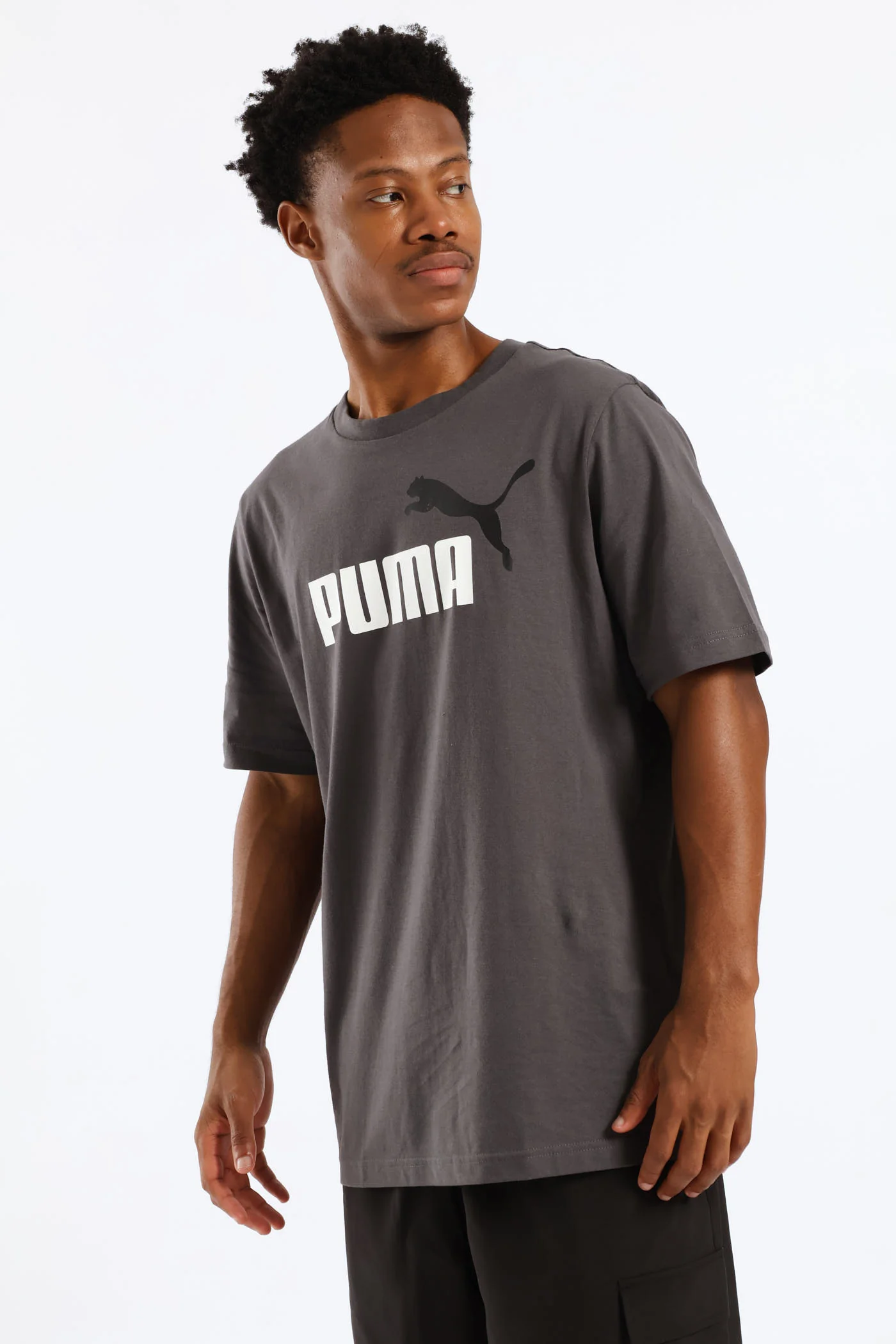 Essential Two Color No. 1 Logo Tee - Grey - Image 3