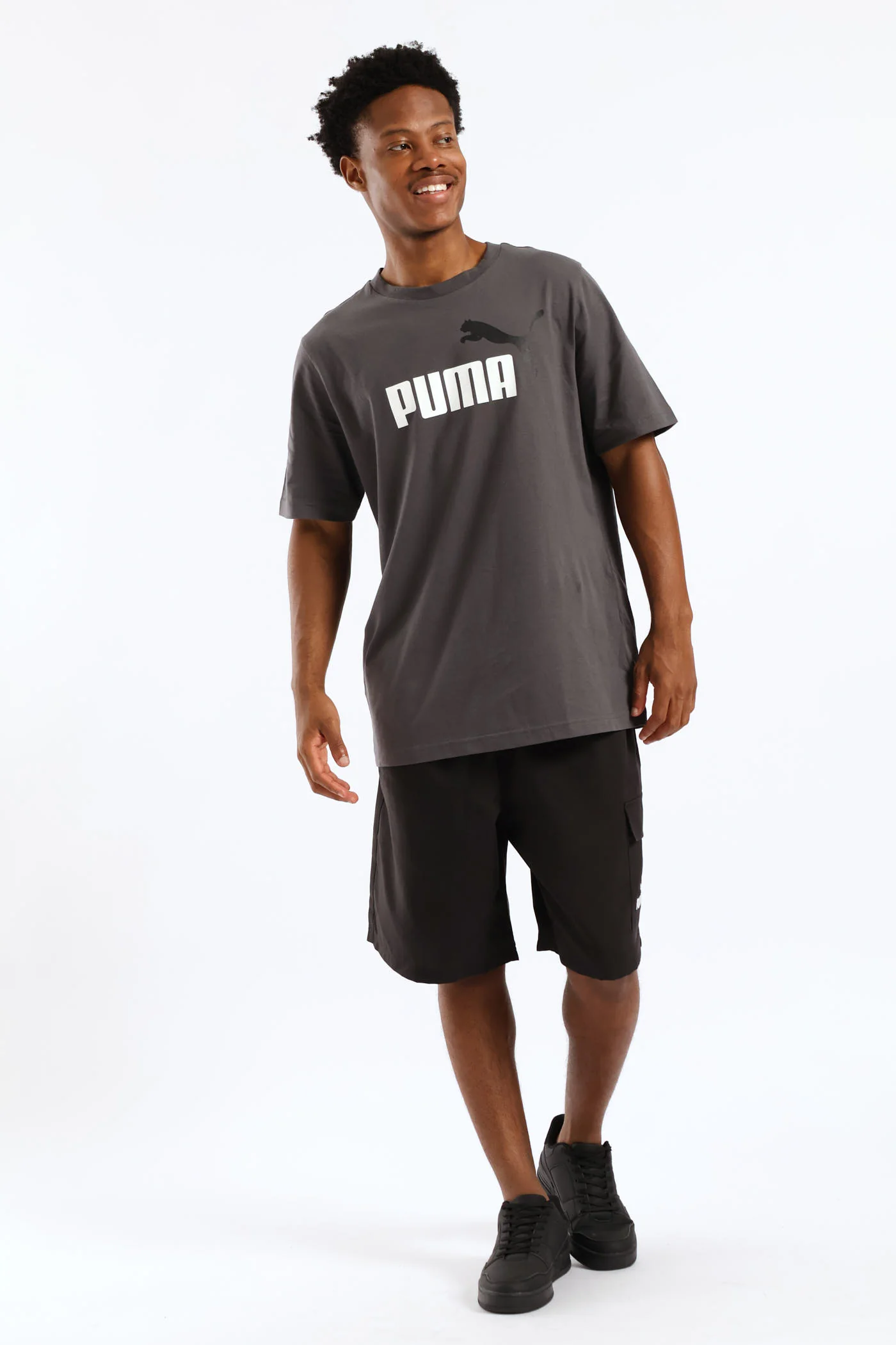 Essential Two Color No. 1 Logo Tee - Grey - Image 5
