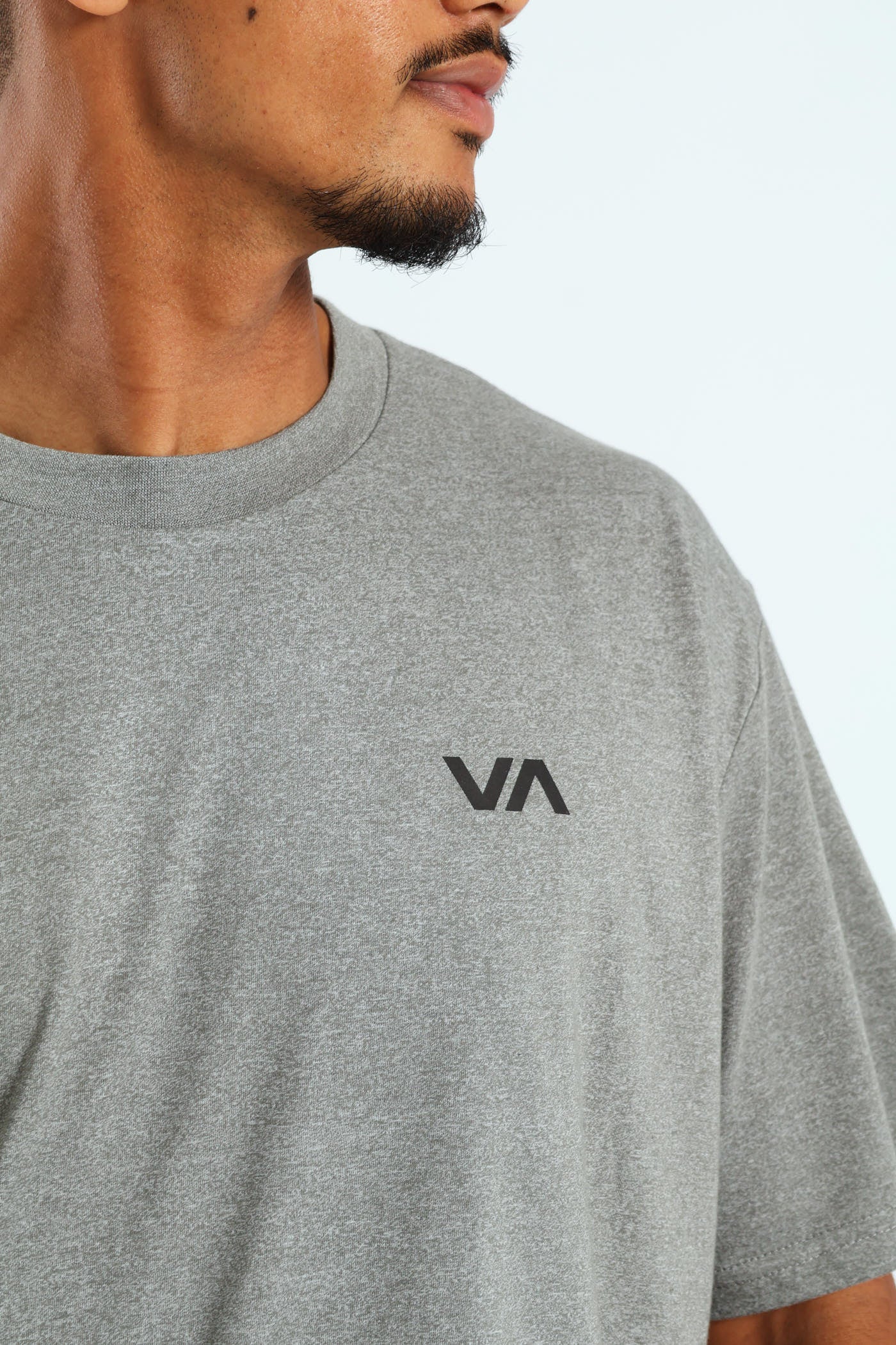 Essentials Short Sleeve Tee - Grey Melange - Image 2
