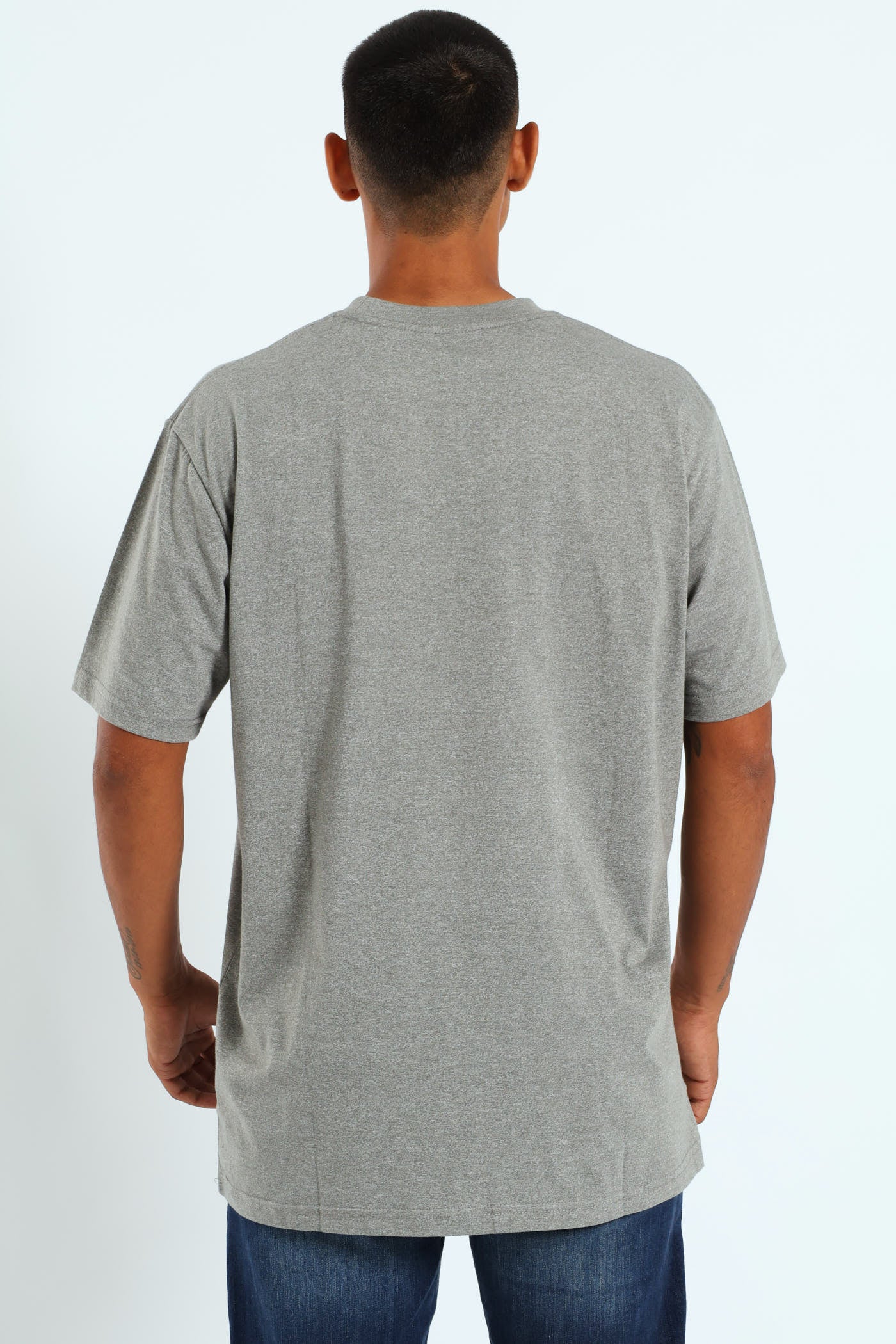 Essentials Short Sleeve Tee - Grey Melange - Image 3