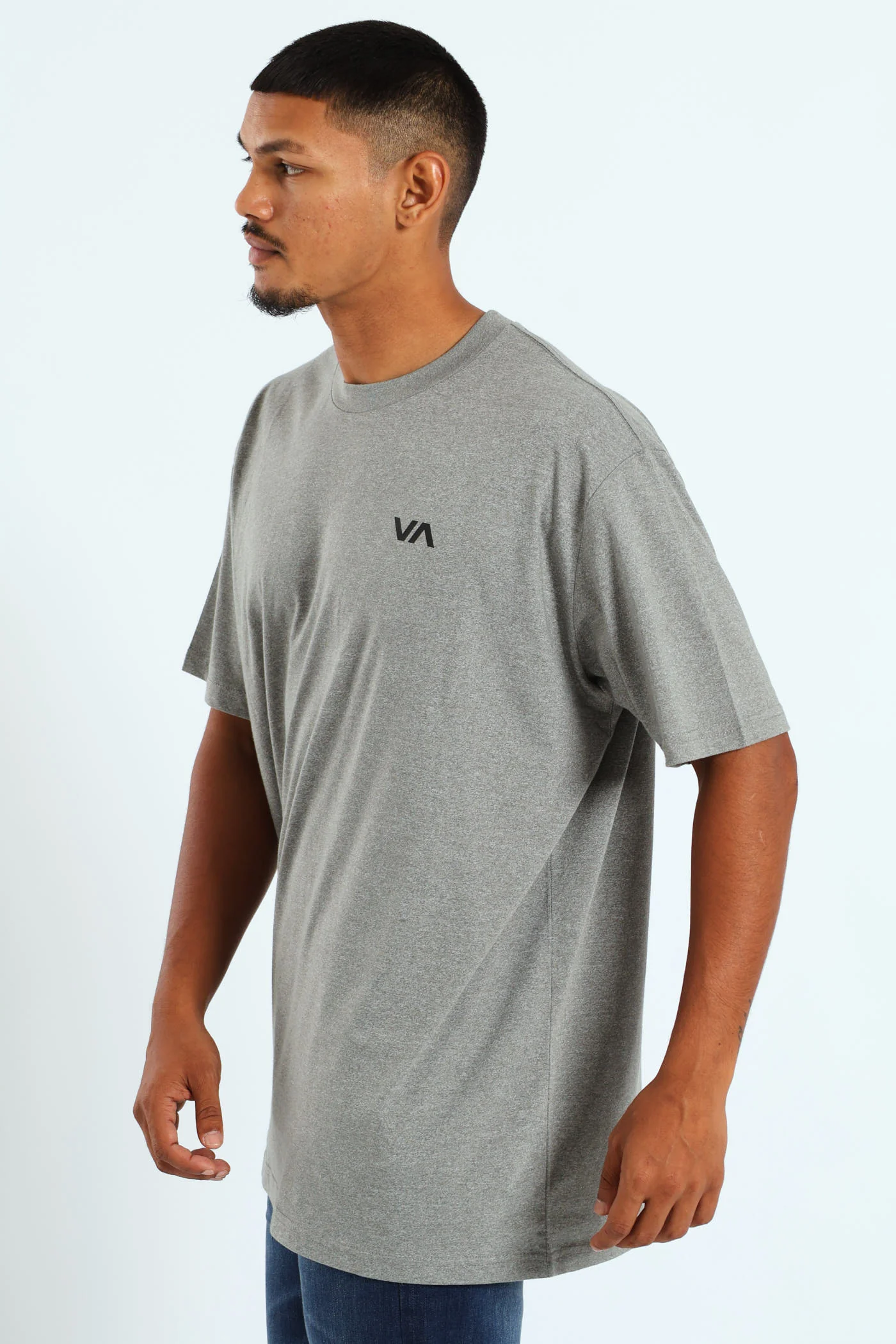 Essentials Short Sleeve Tee - Grey Melange - Image 4