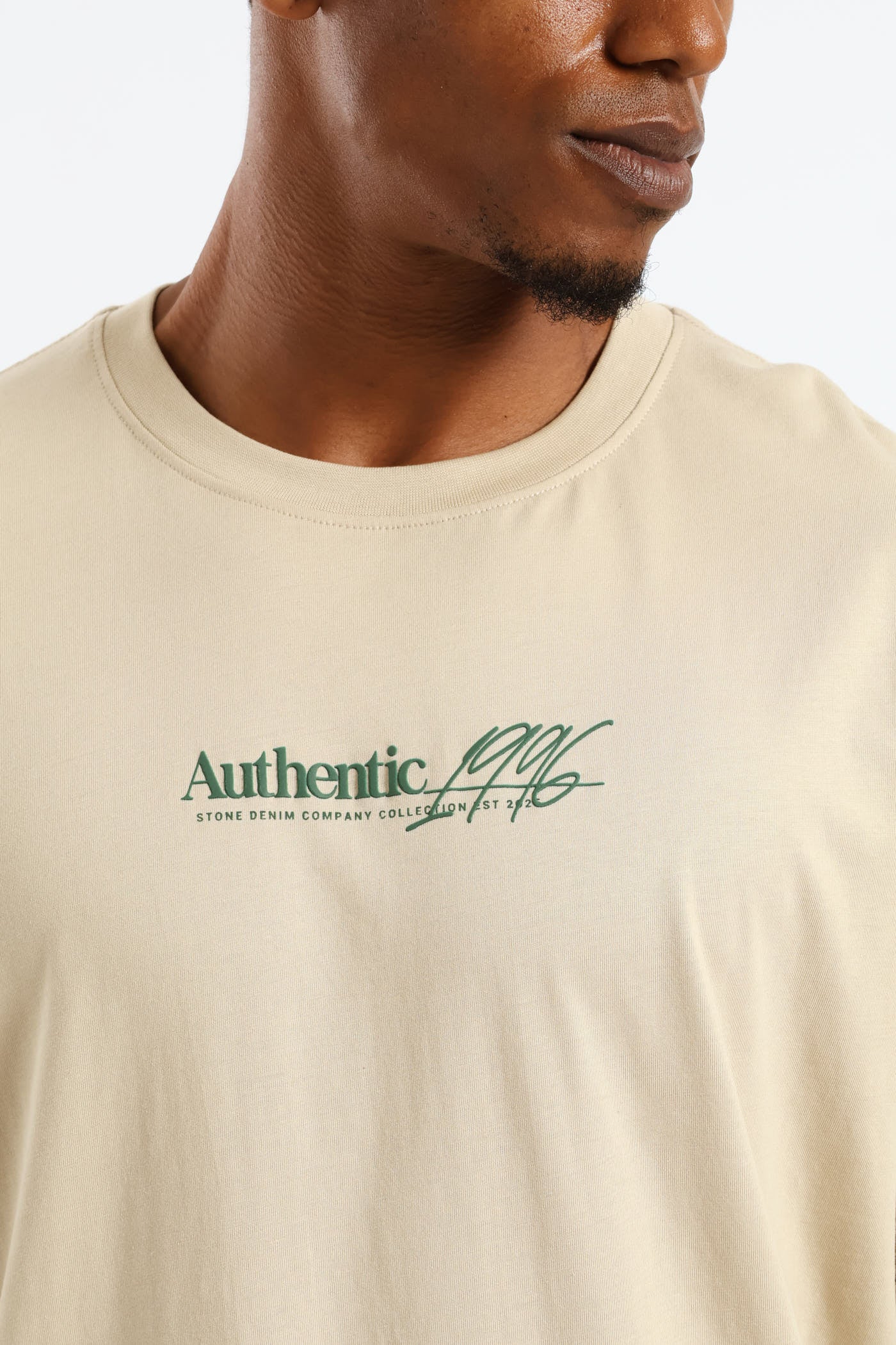 Est. 1996 Front & Back Tee - Stone - Image 4