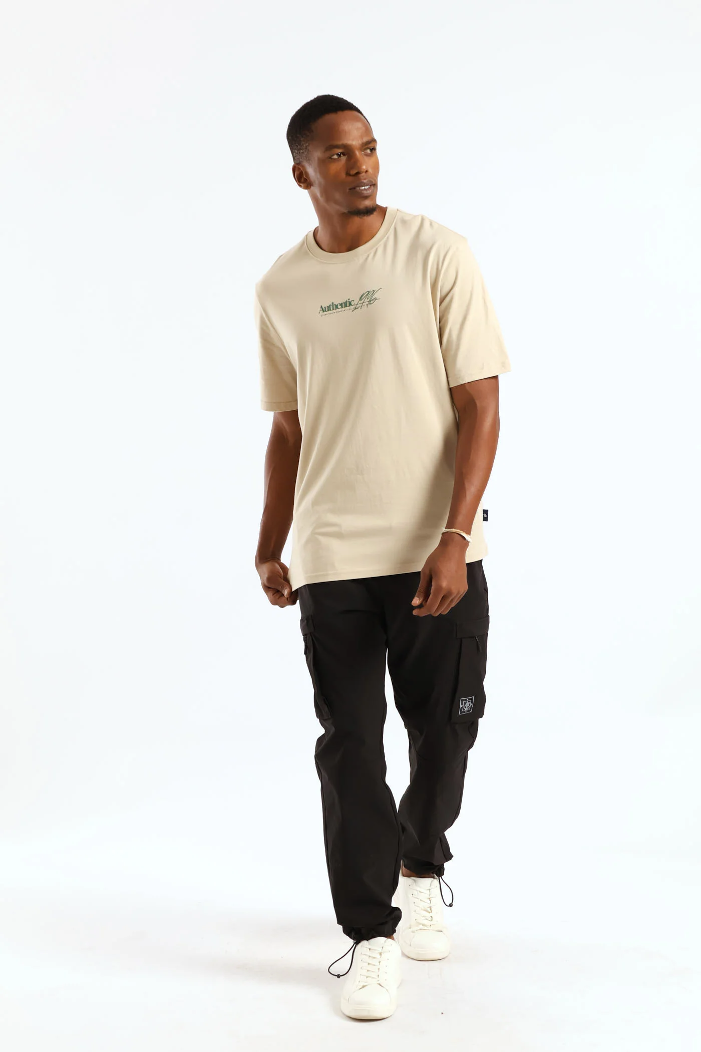 Est. 1996 Front & Back Tee - Stone - Image 5