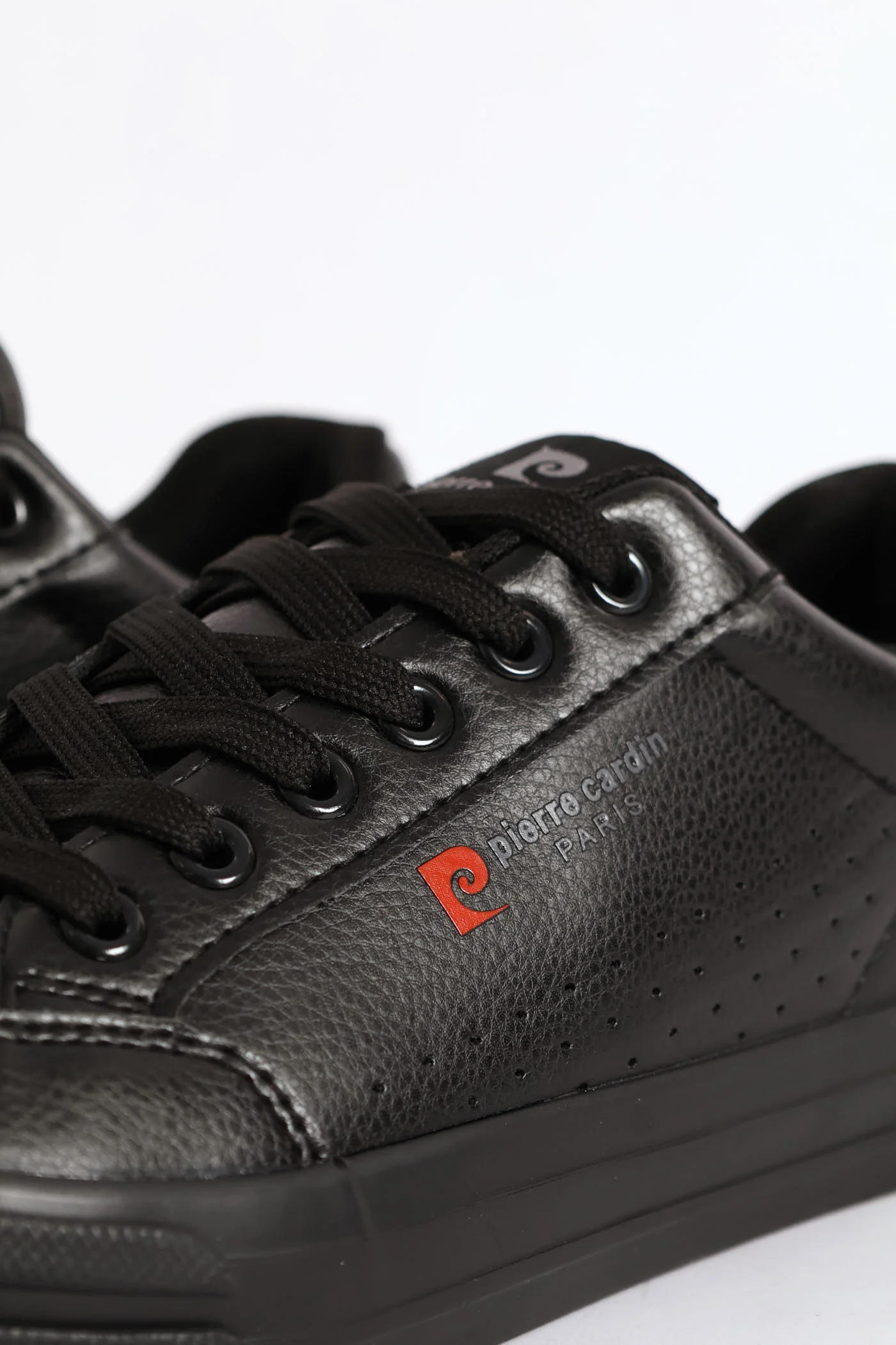 Euro Lace Up Sneaker - Black - Image 6