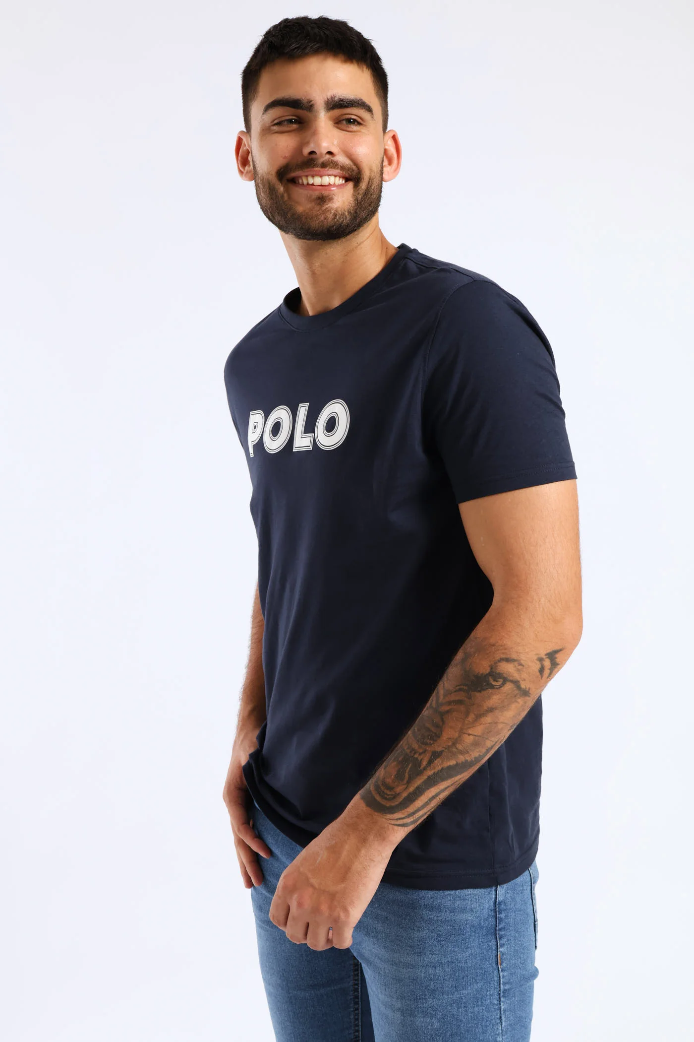 Everett Tee - Navy - Image 3