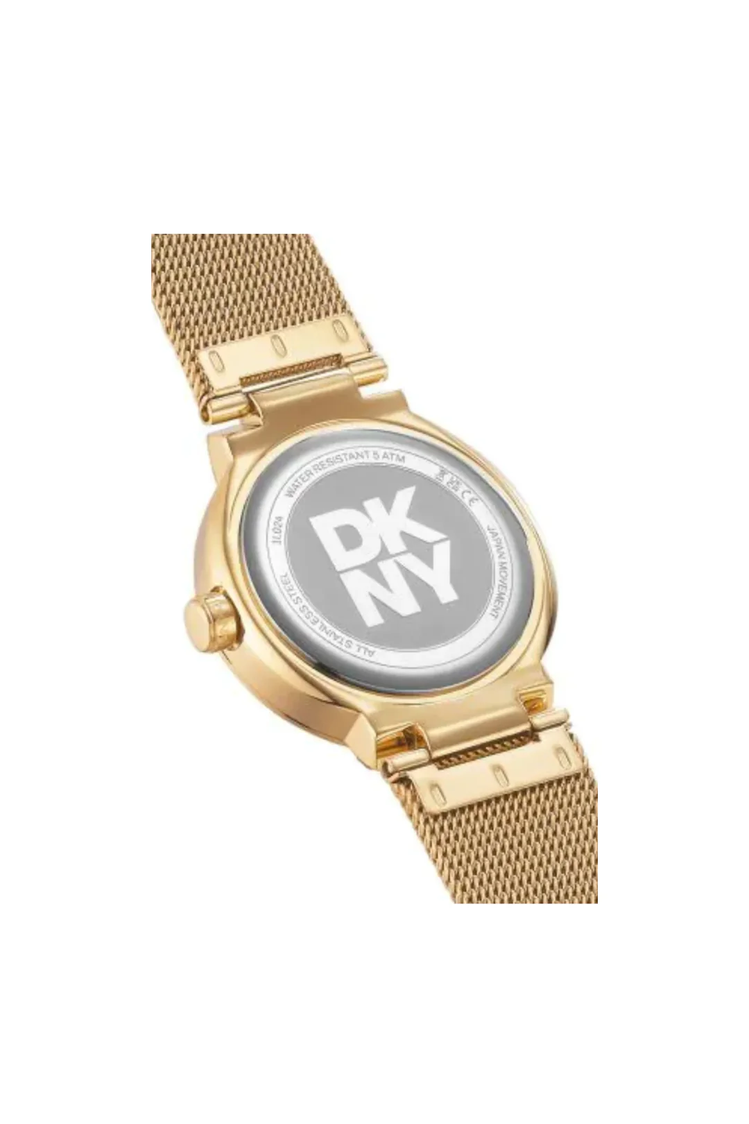 Everyday Gold Case & Dial Mesh Watch - Image 2