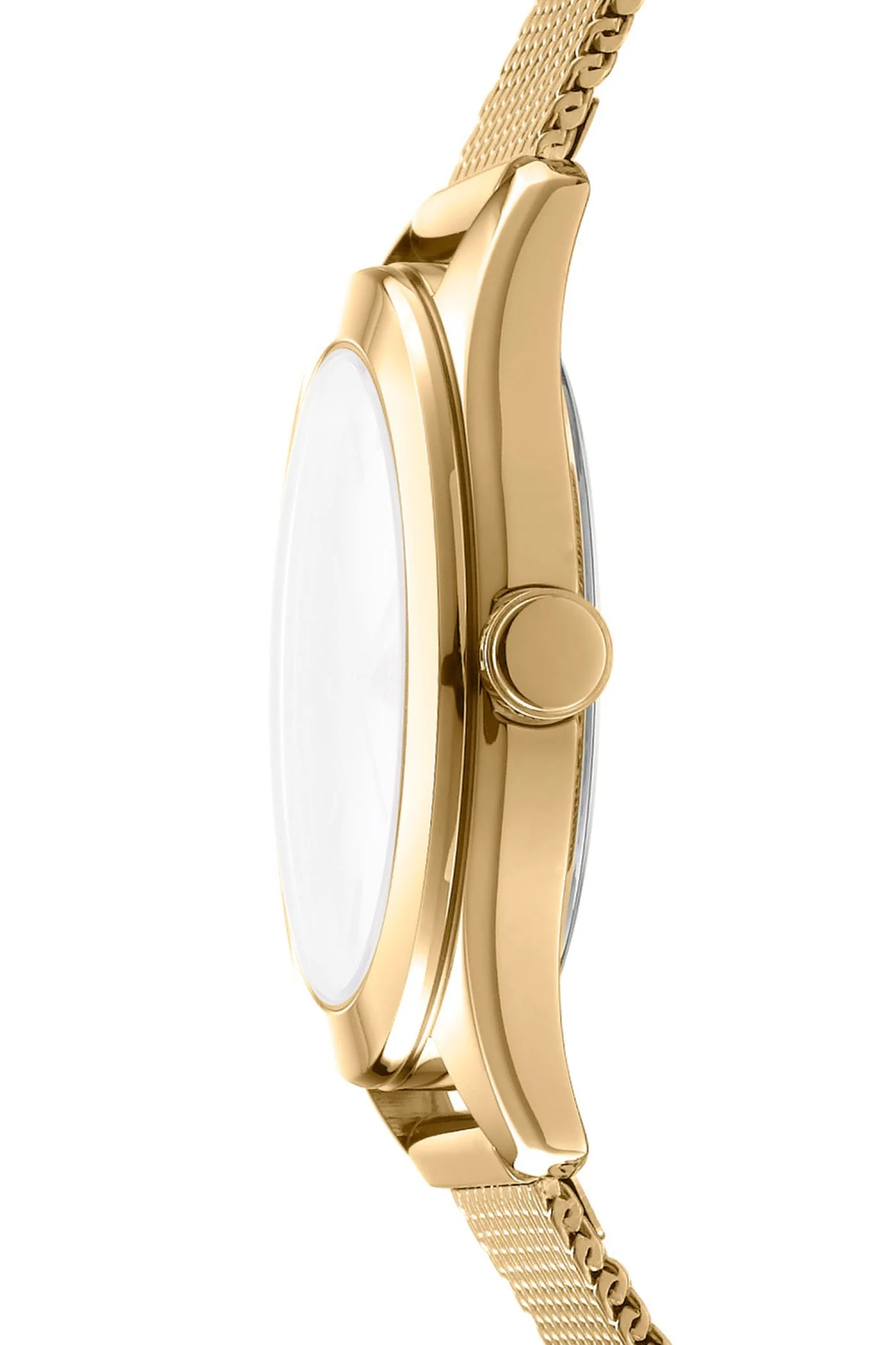 Everyday Gold Case & Dial Watch With Mesh Bracelet - Gold - Image 3