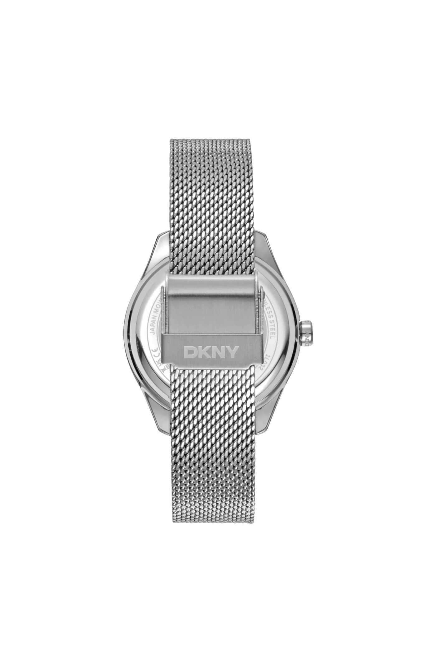Everyday Rose Gold Case & Silver Dial Watch With Stainless Steel Mesh Bracelet - Silver - Image 2