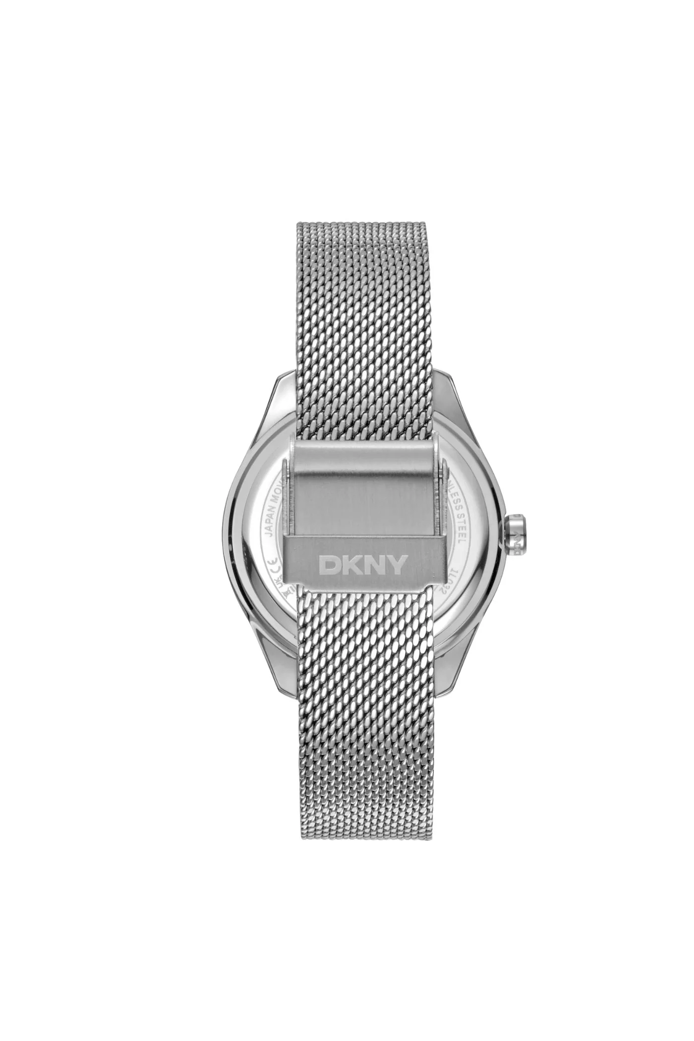 Everyday Stainless Steel Case & Silver Dial Watch With Mesh Bracelet - Silver - Image 2