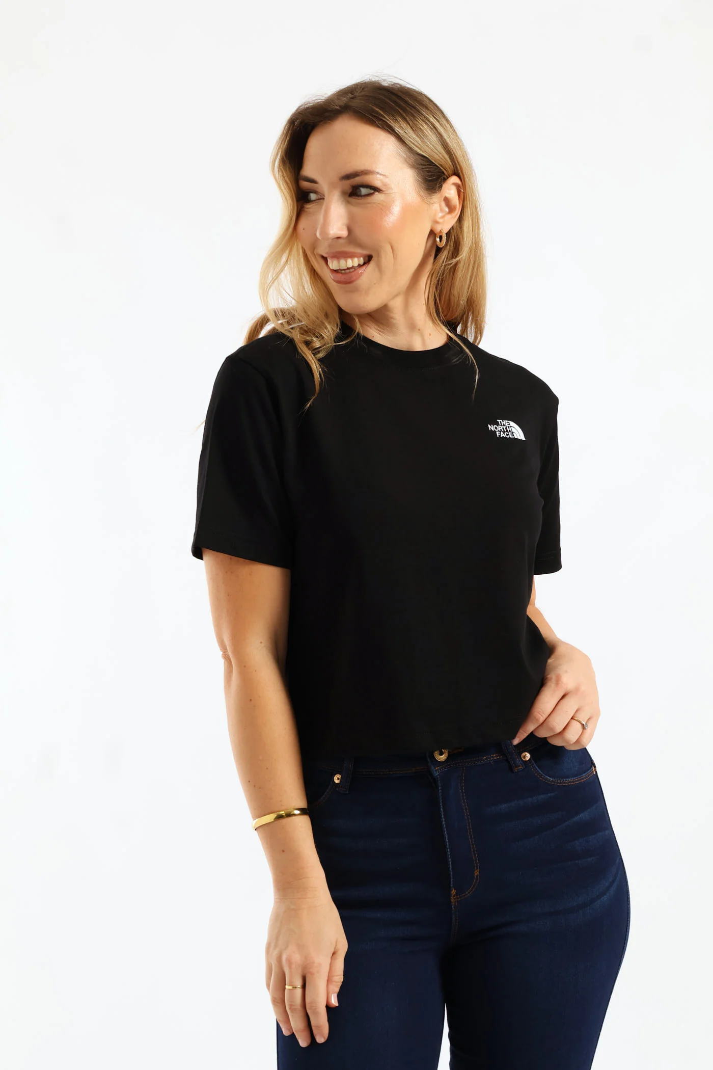 Evolution Simple Dome Crop Relaxed Tee - Black - Image 3